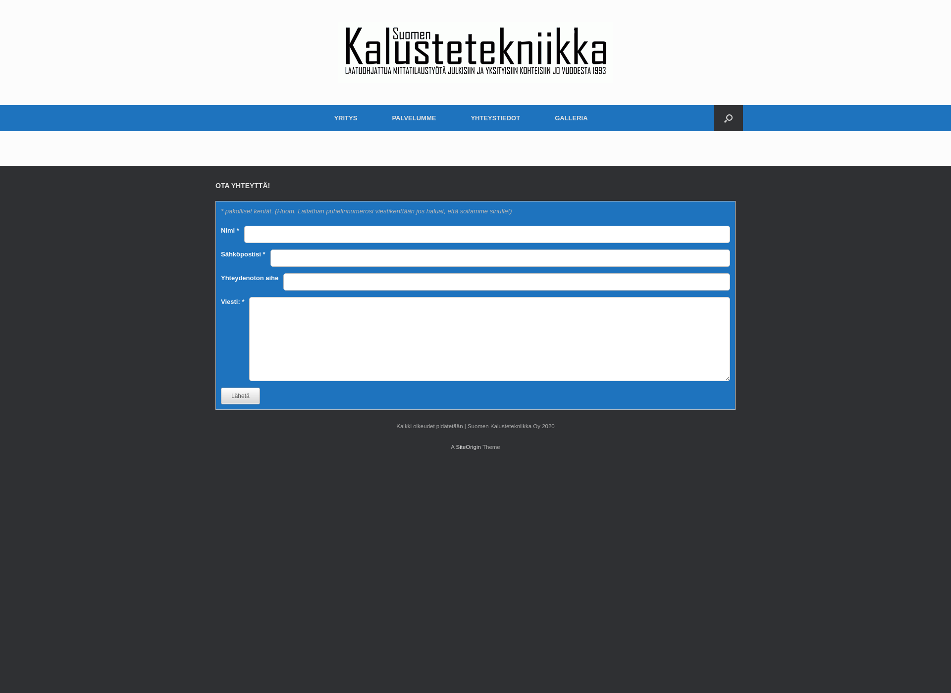 Screenshot for kalustetekniikka.fi