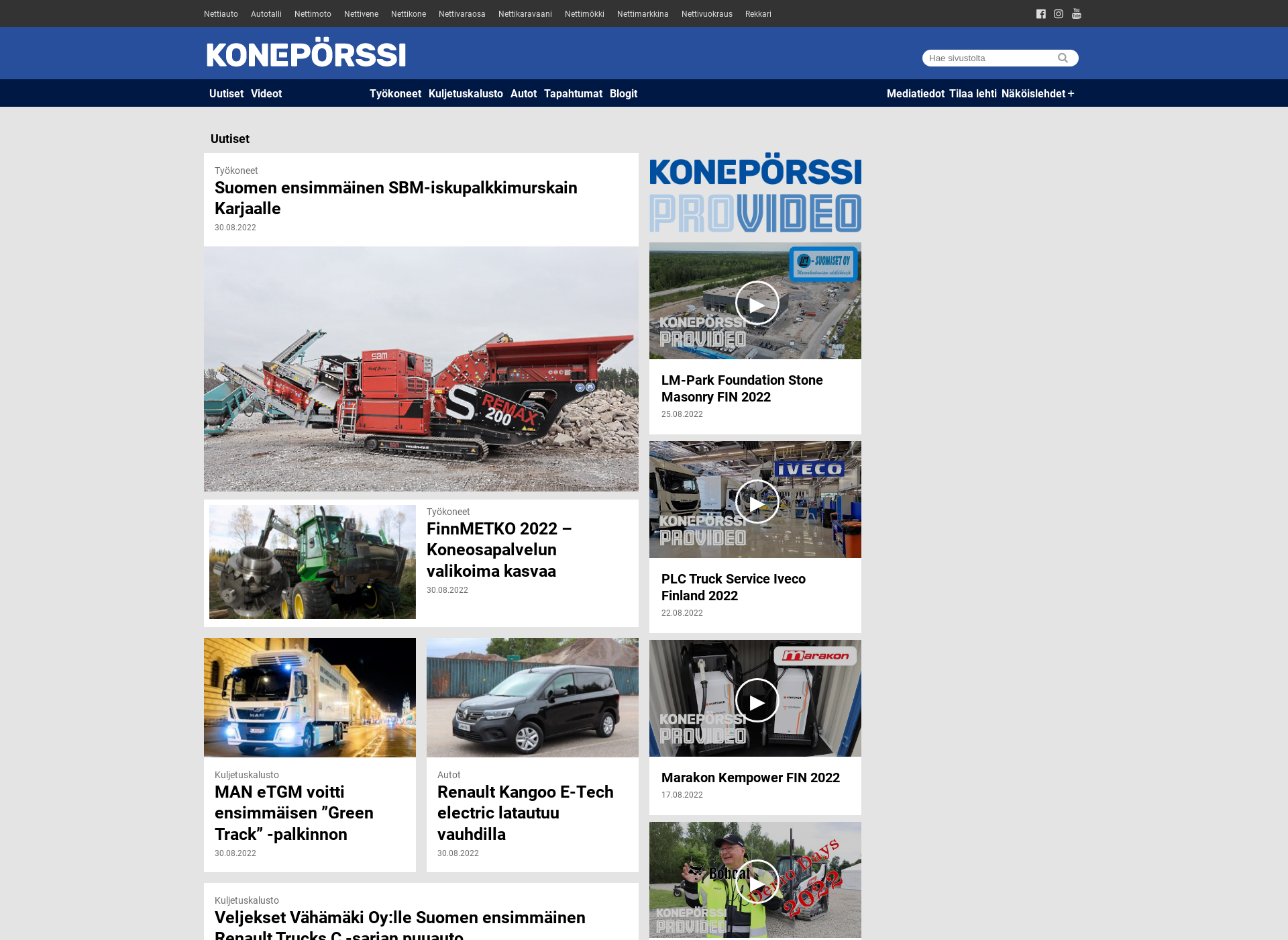 Screenshot for kalustohaku.fi