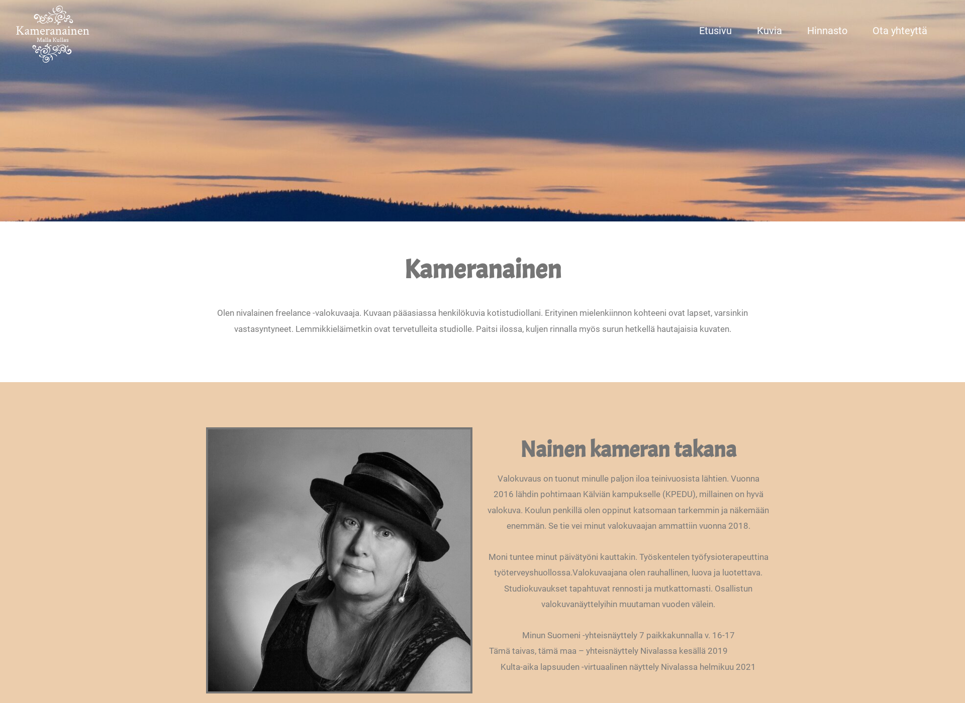 Screenshot for kameranainen.fi
