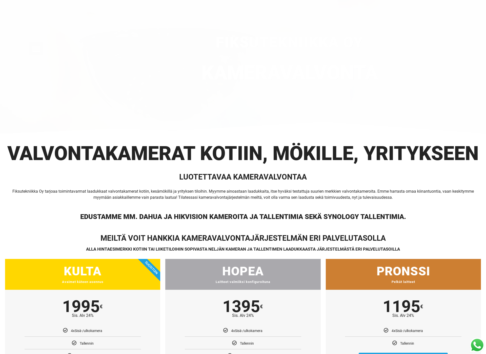 Screenshot for kameraturva.fi