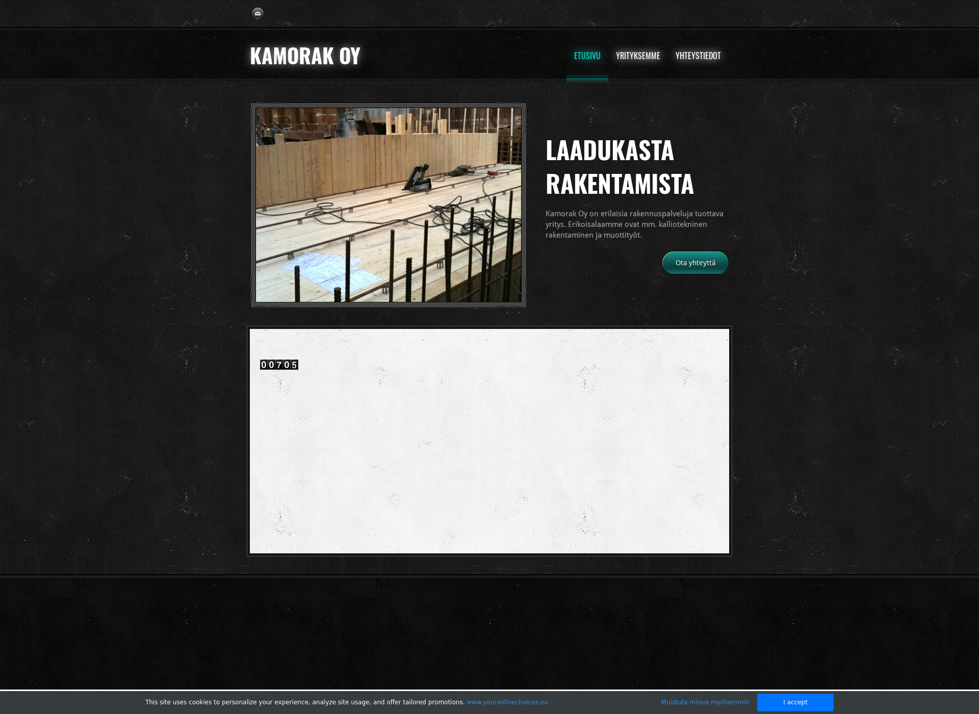 Skärmdump för kamorak.fi