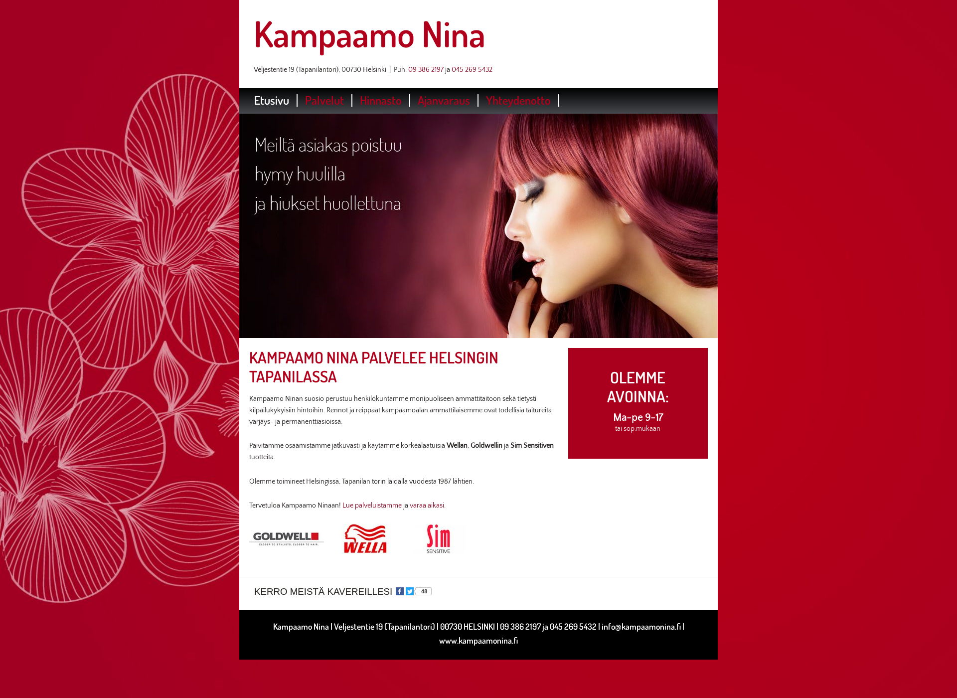 Screenshot for kampaamonina.fi
