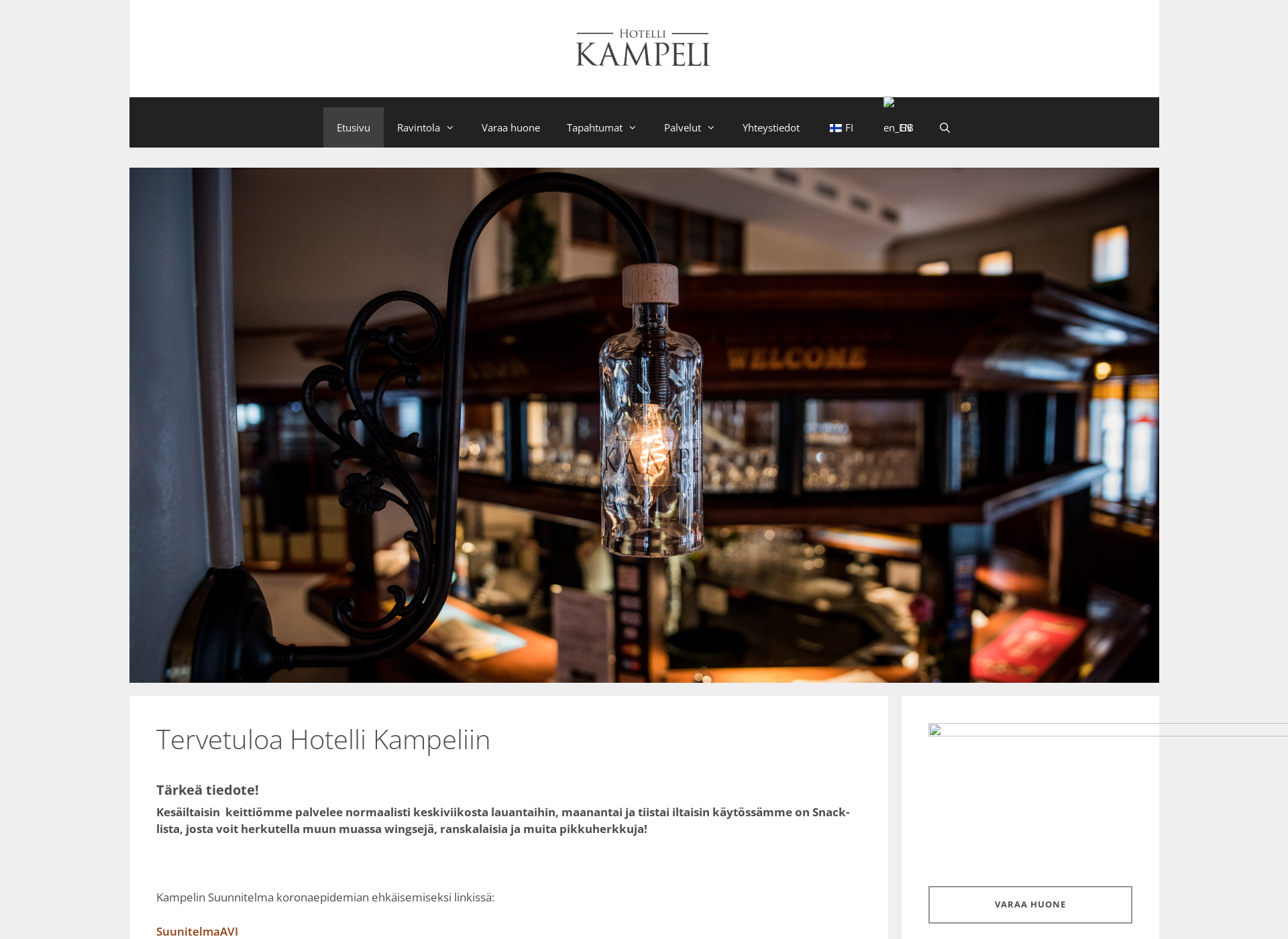 Screenshot for kampeli.fi