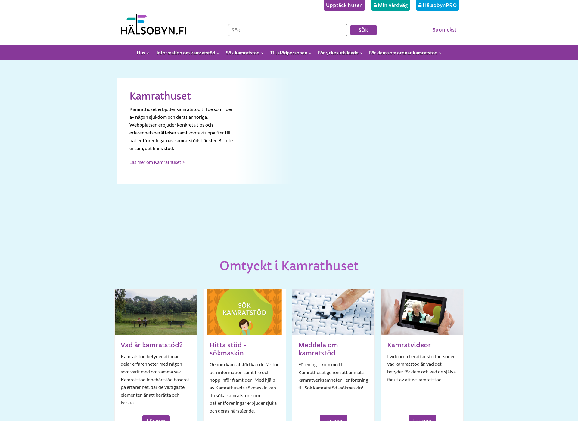 Screenshot for kamrathuset.fi