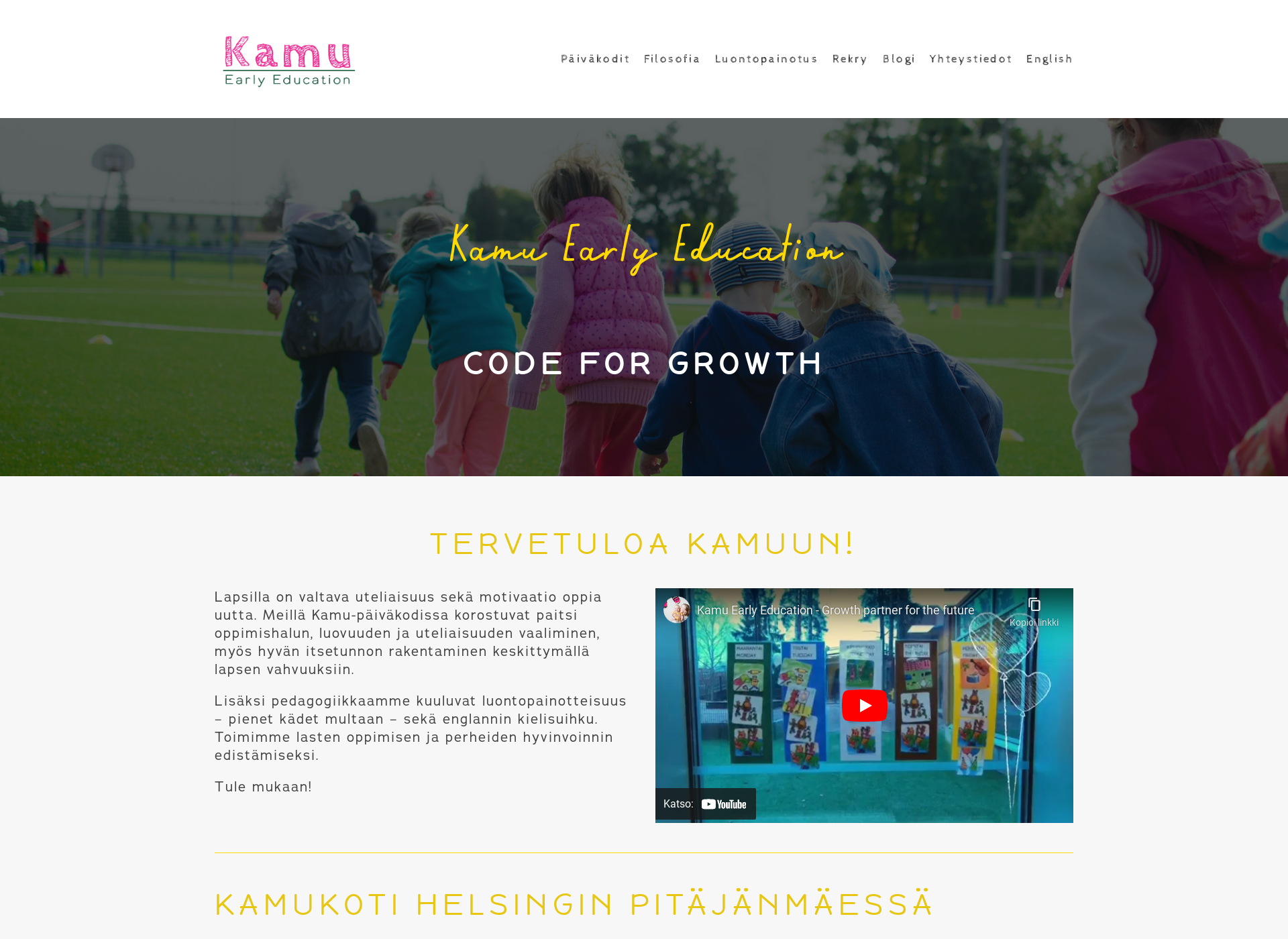 Screenshot for kamueducation.fi