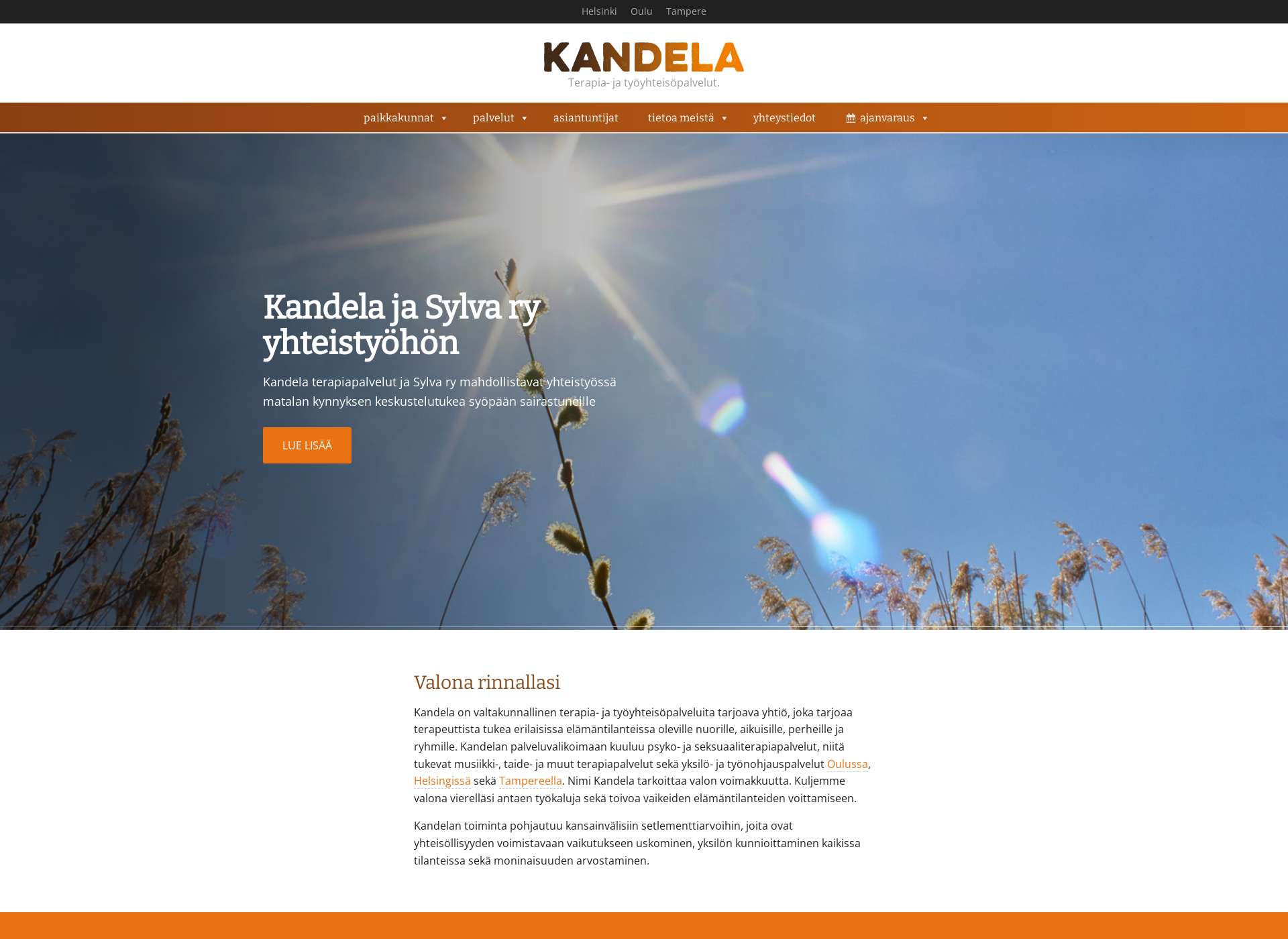 Screenshot for kandela.fi