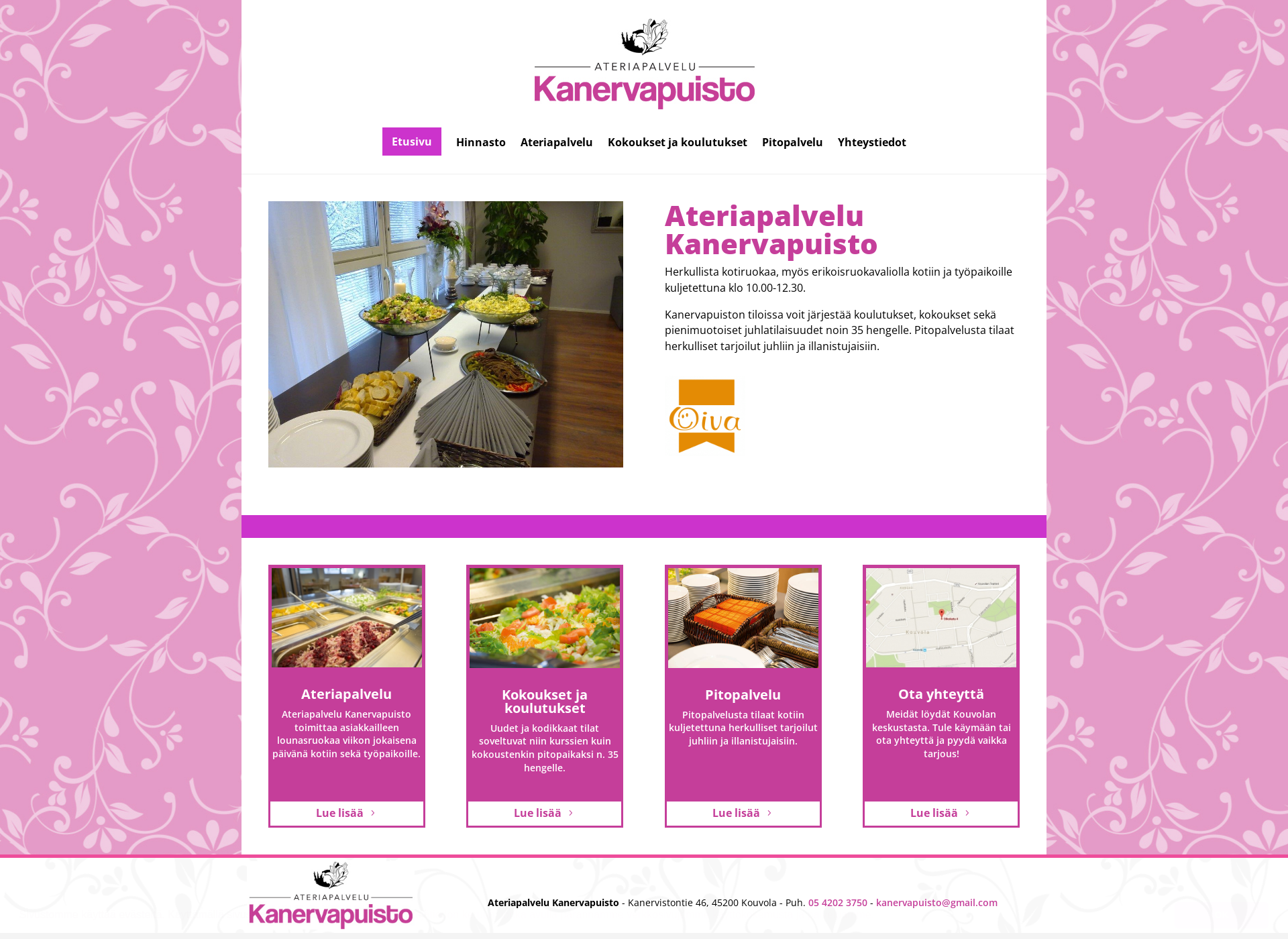Screenshot for kanervapuisto.fi