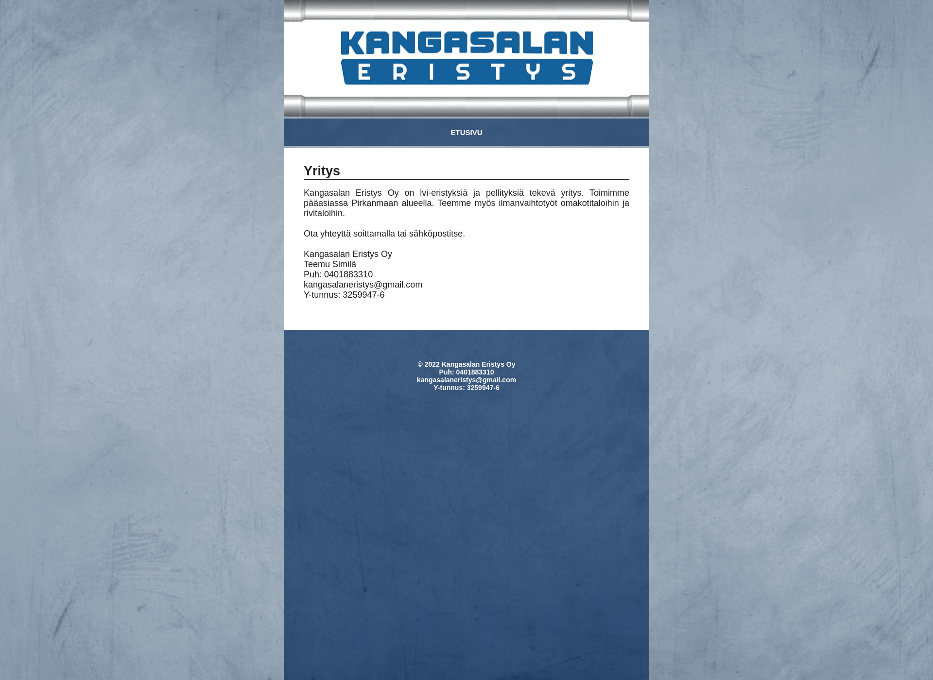 Screenshot for kangasalaneristys.fi
