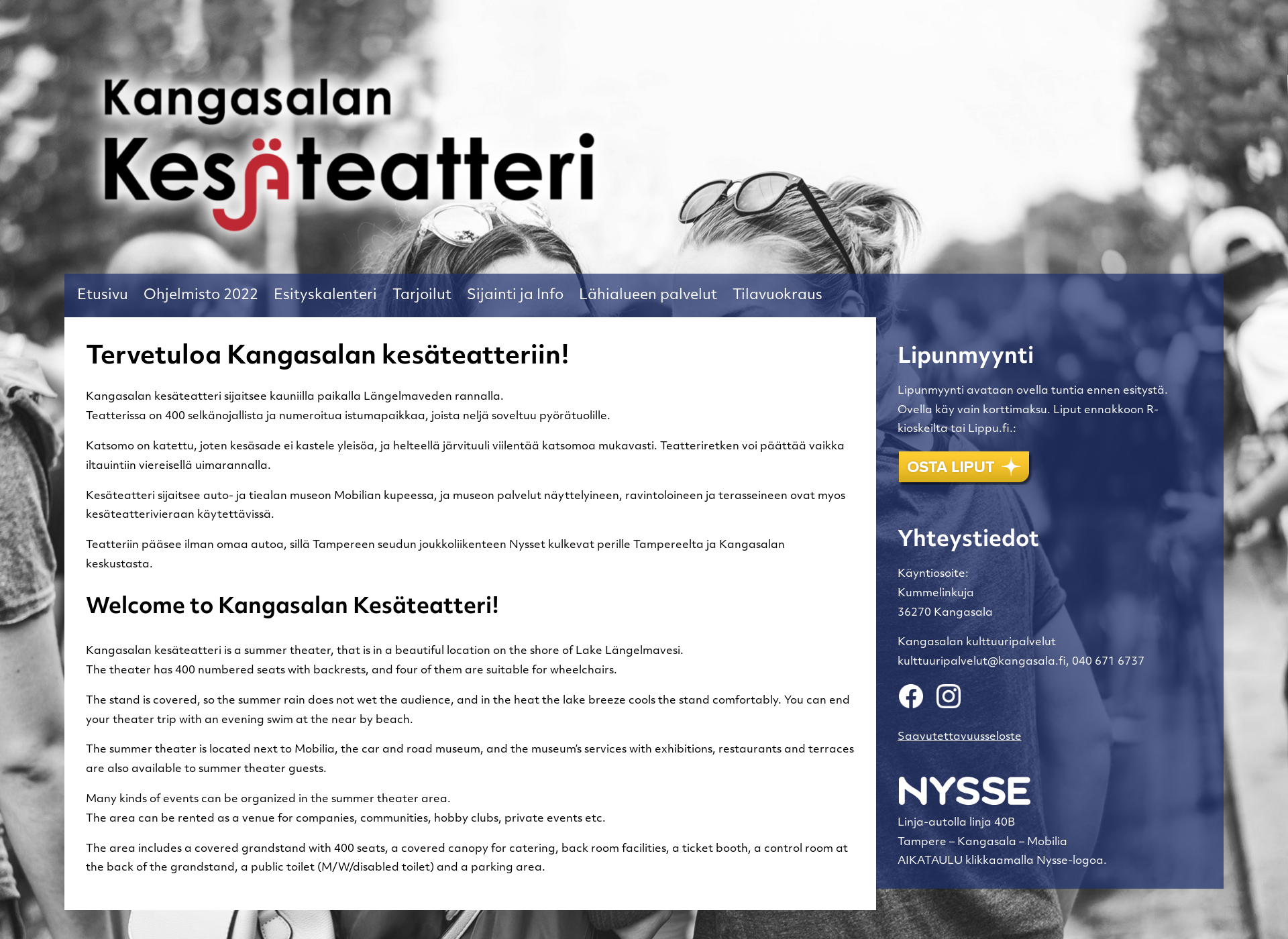 Screenshot for kangasalankesateatteri.fi