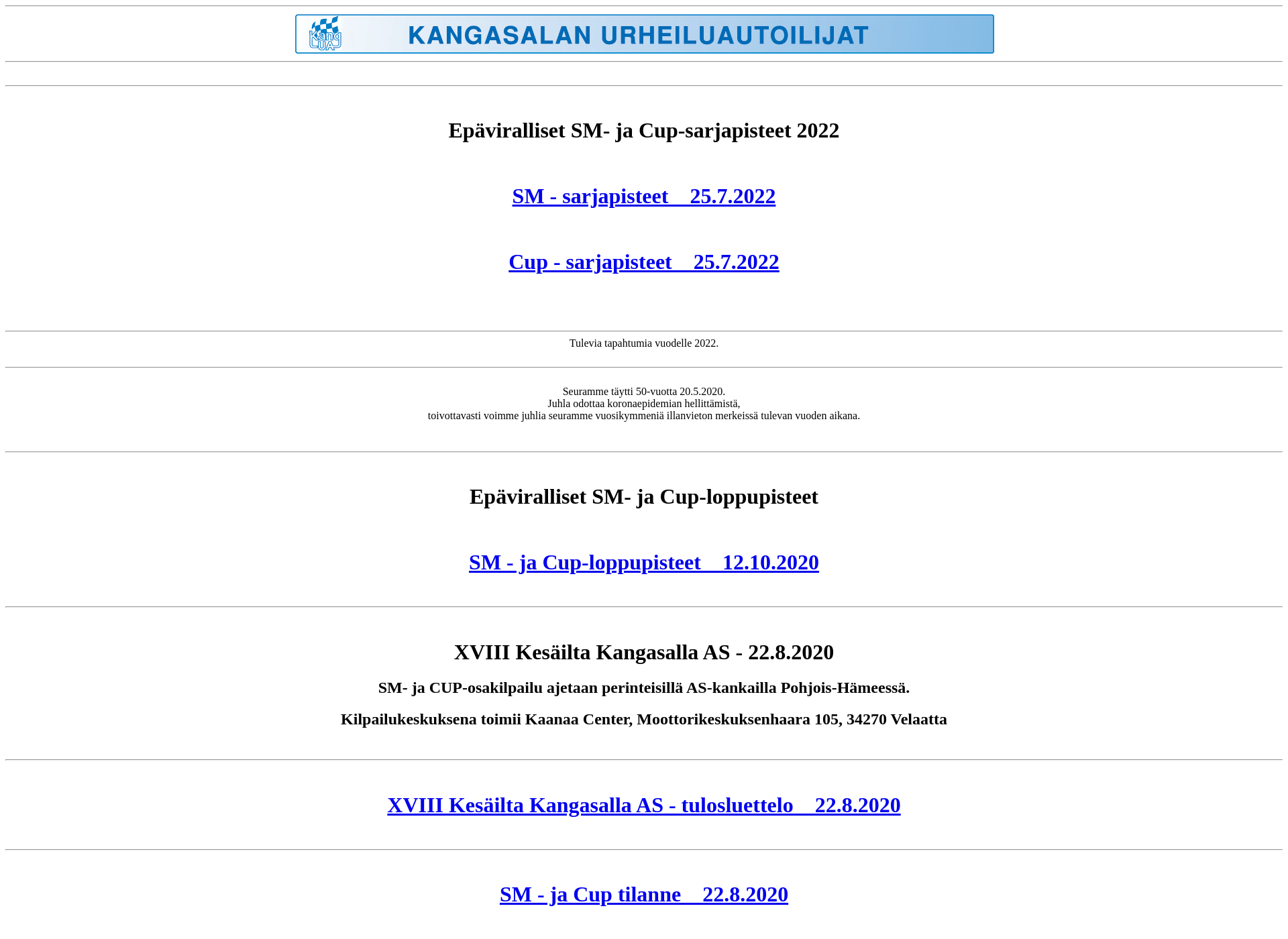 Screenshot for kangasalanua.fi
