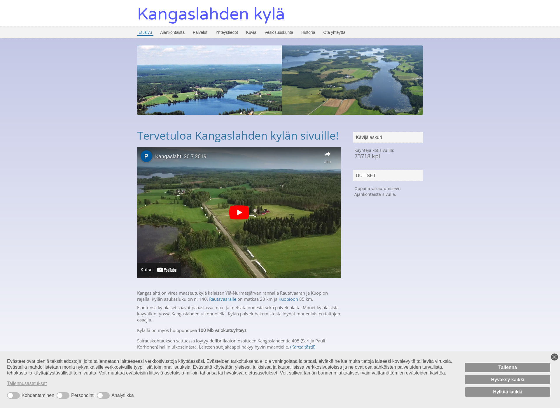 Screenshot for kangaslahti.fi