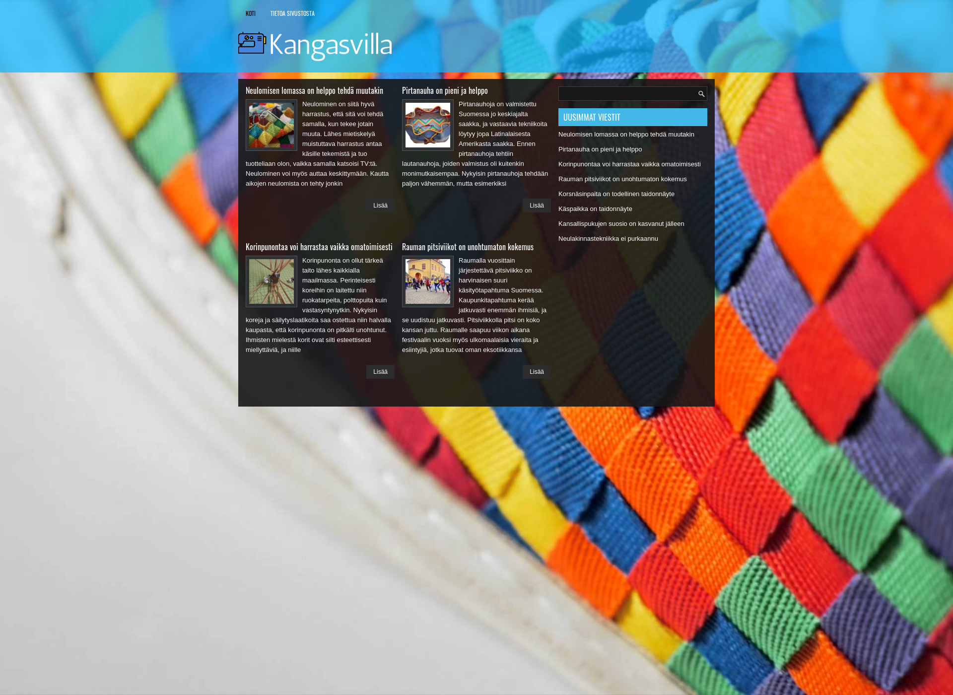 Screenshot for kangasvilla.fi