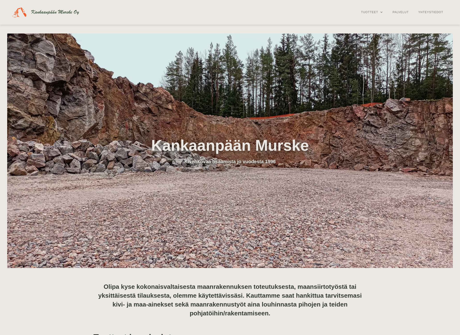 Screenshot for kankaanpaanmurske.fi