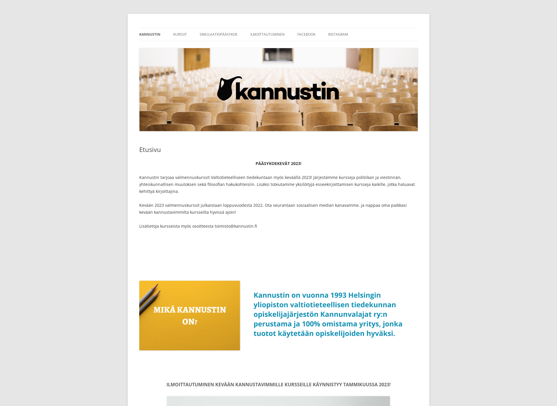 Screenshot for kannustin.fi