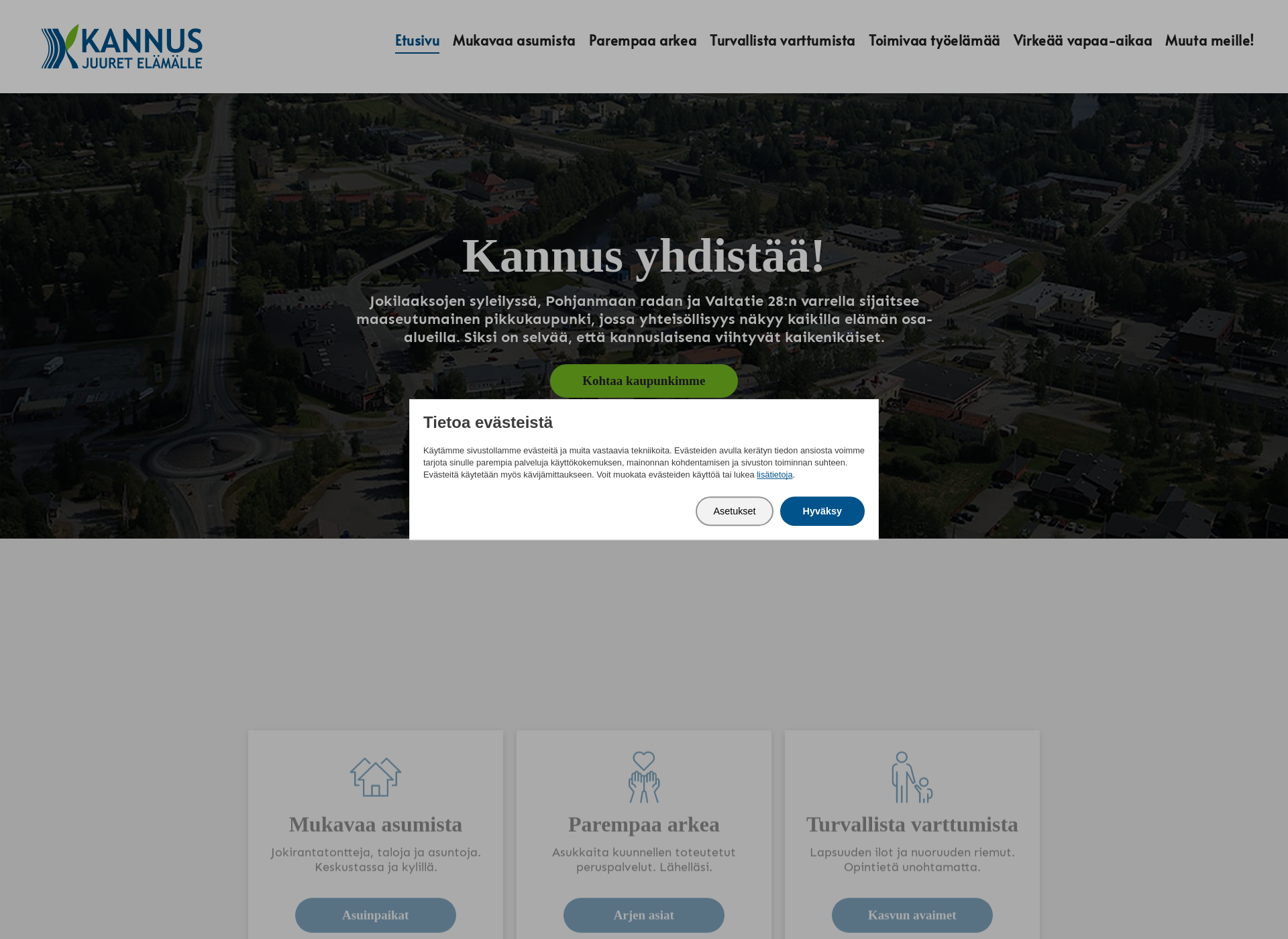 Screenshot for kannusvapaalla.fi