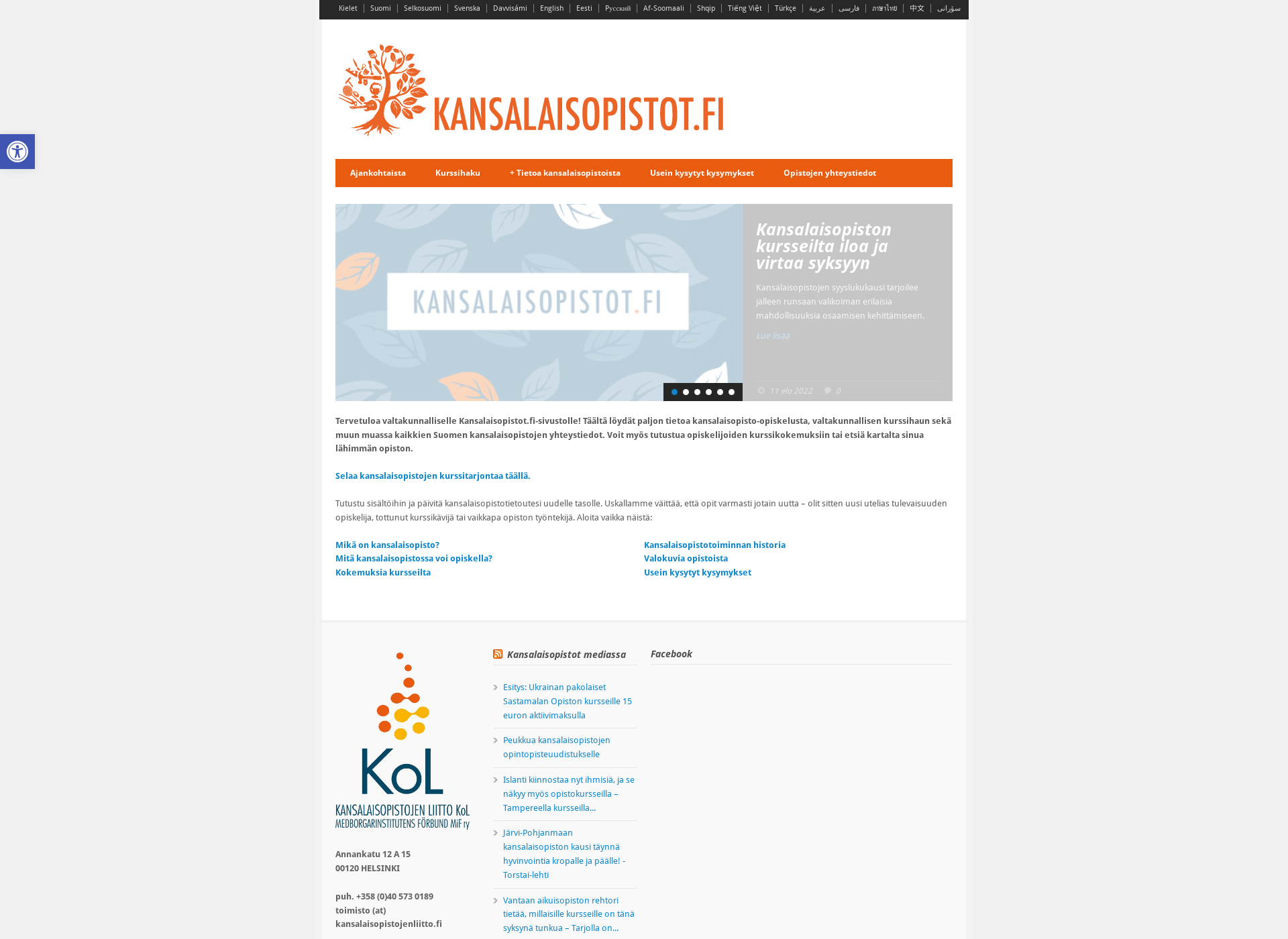 Screenshot for kansalaistaito.fi