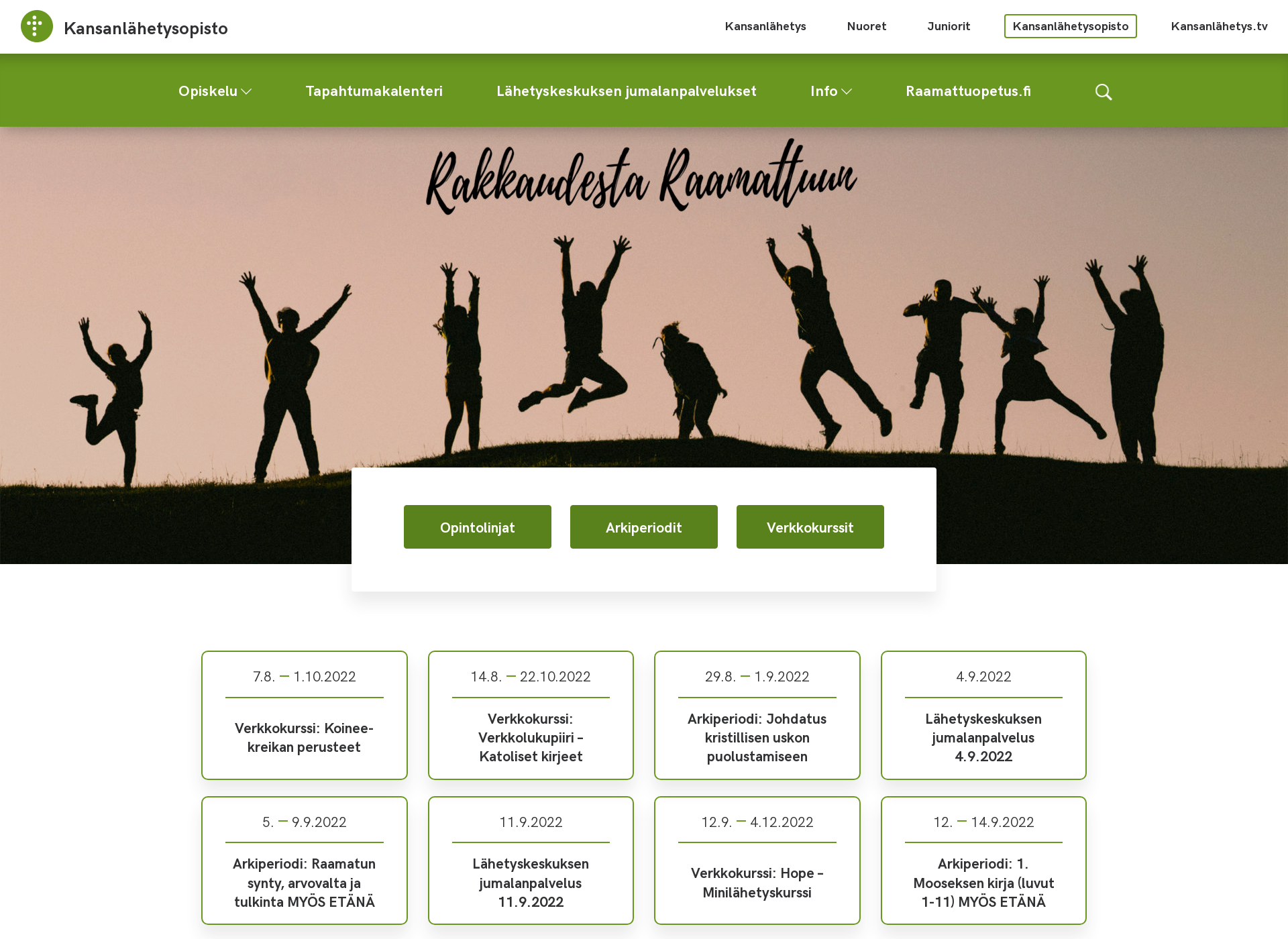 Screenshot for kansanlähetysopisto.fi