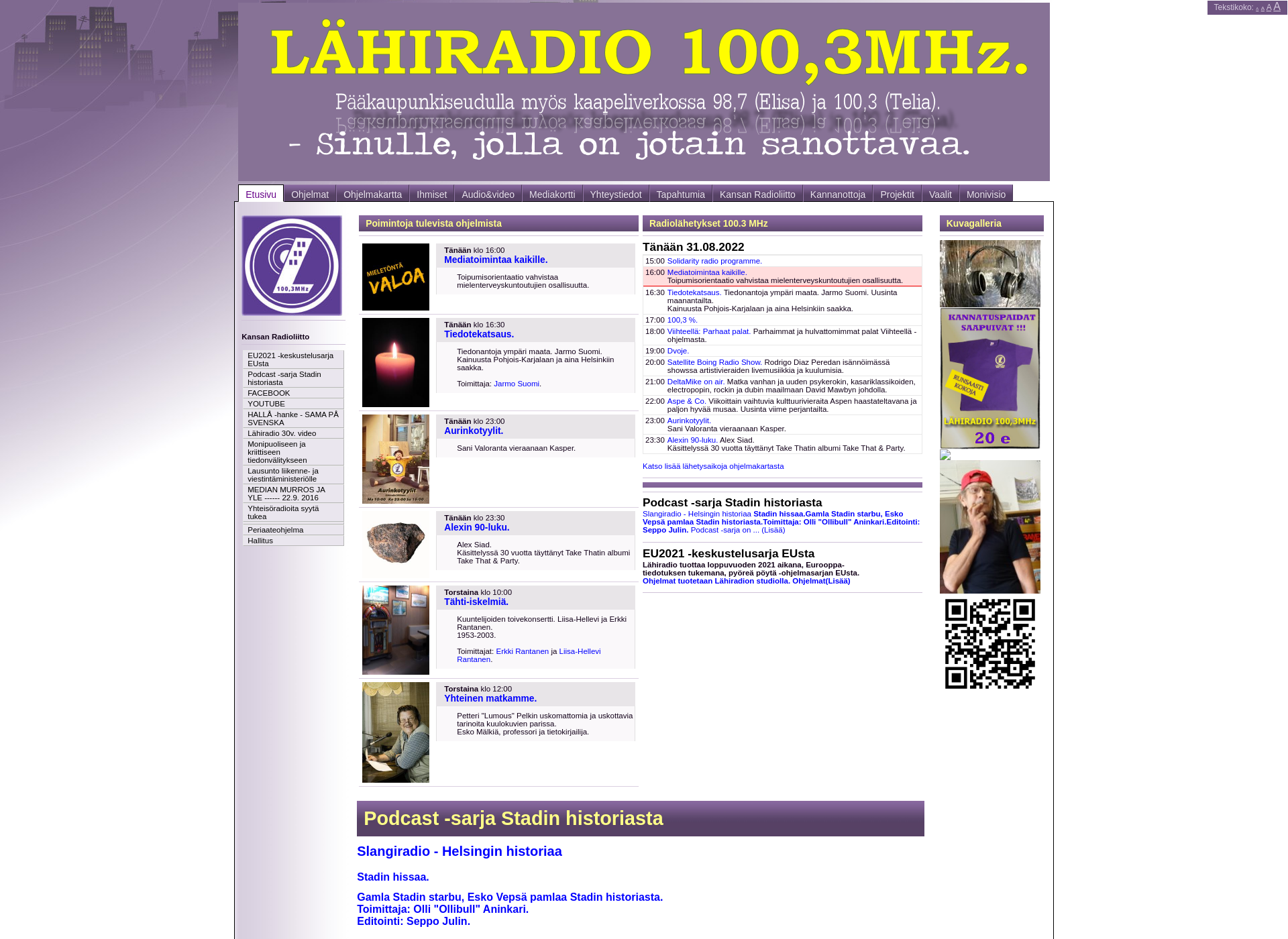 Screenshot for kansanradioliitto.fi