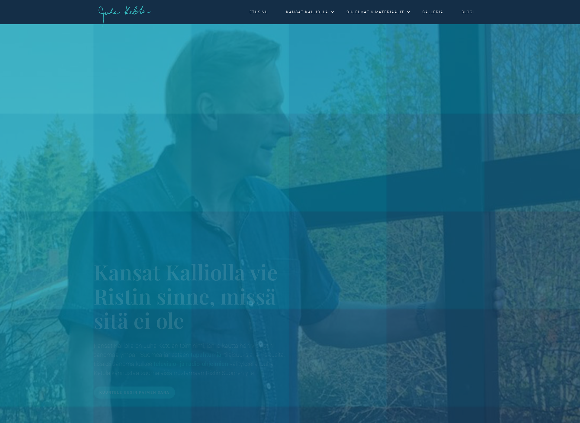Skärmdump för kansatkalliolla.fi