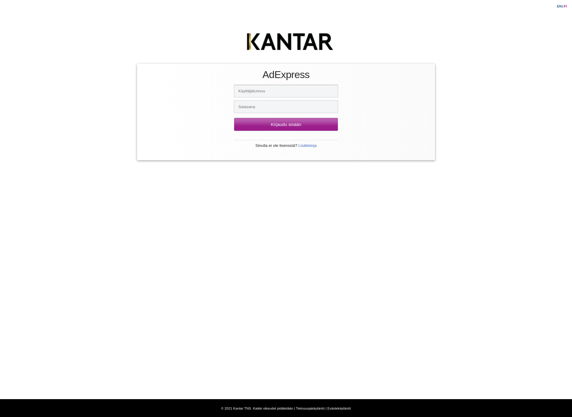 Screenshot for kantaradexpress.fi
