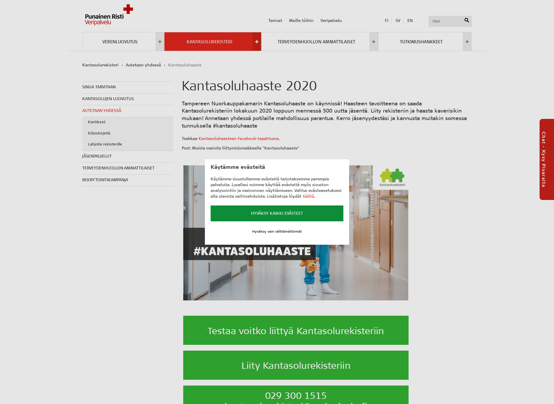 Screenshot for kantasoluhaaste.fi