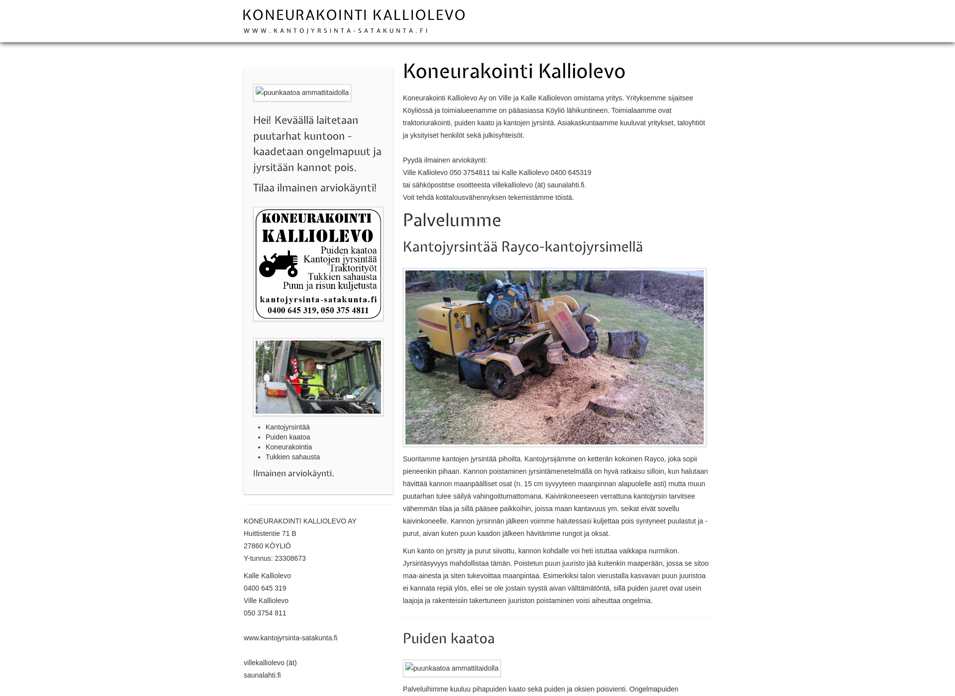Screenshot for kantojyrsinta-satakunta.fi