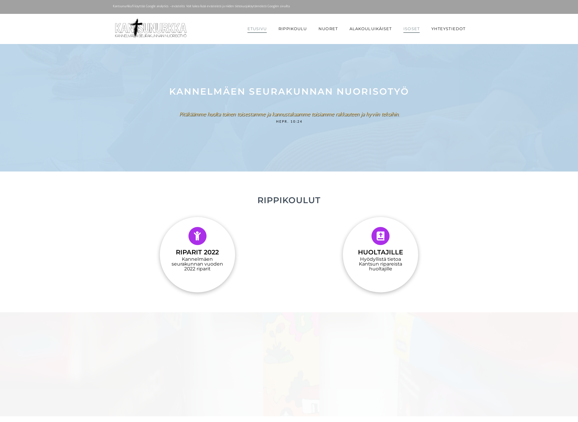 Screenshot for kantsunurkka.fi
