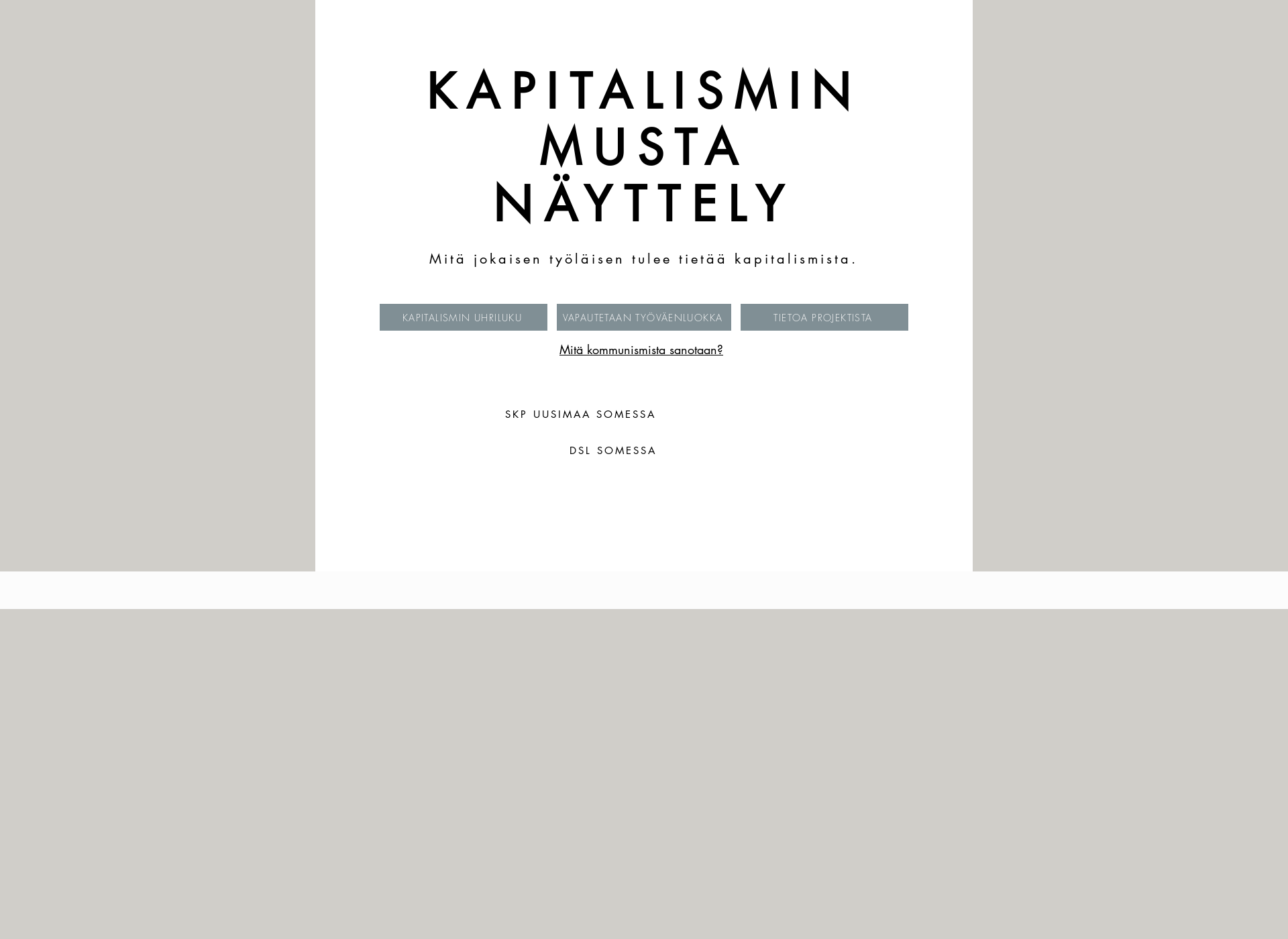 Screenshot for kapitalismi.fi