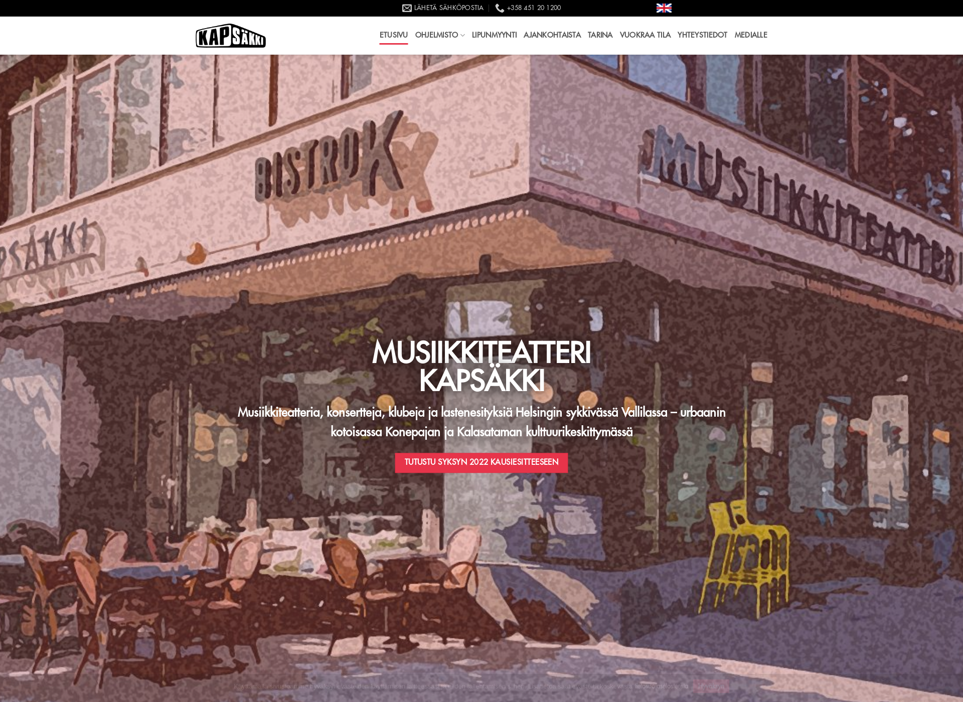 Screenshot for kapsakki.fi