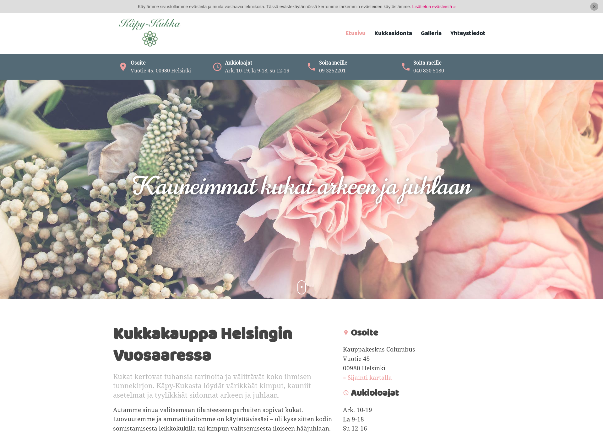Screenshot for kapykukka.fi