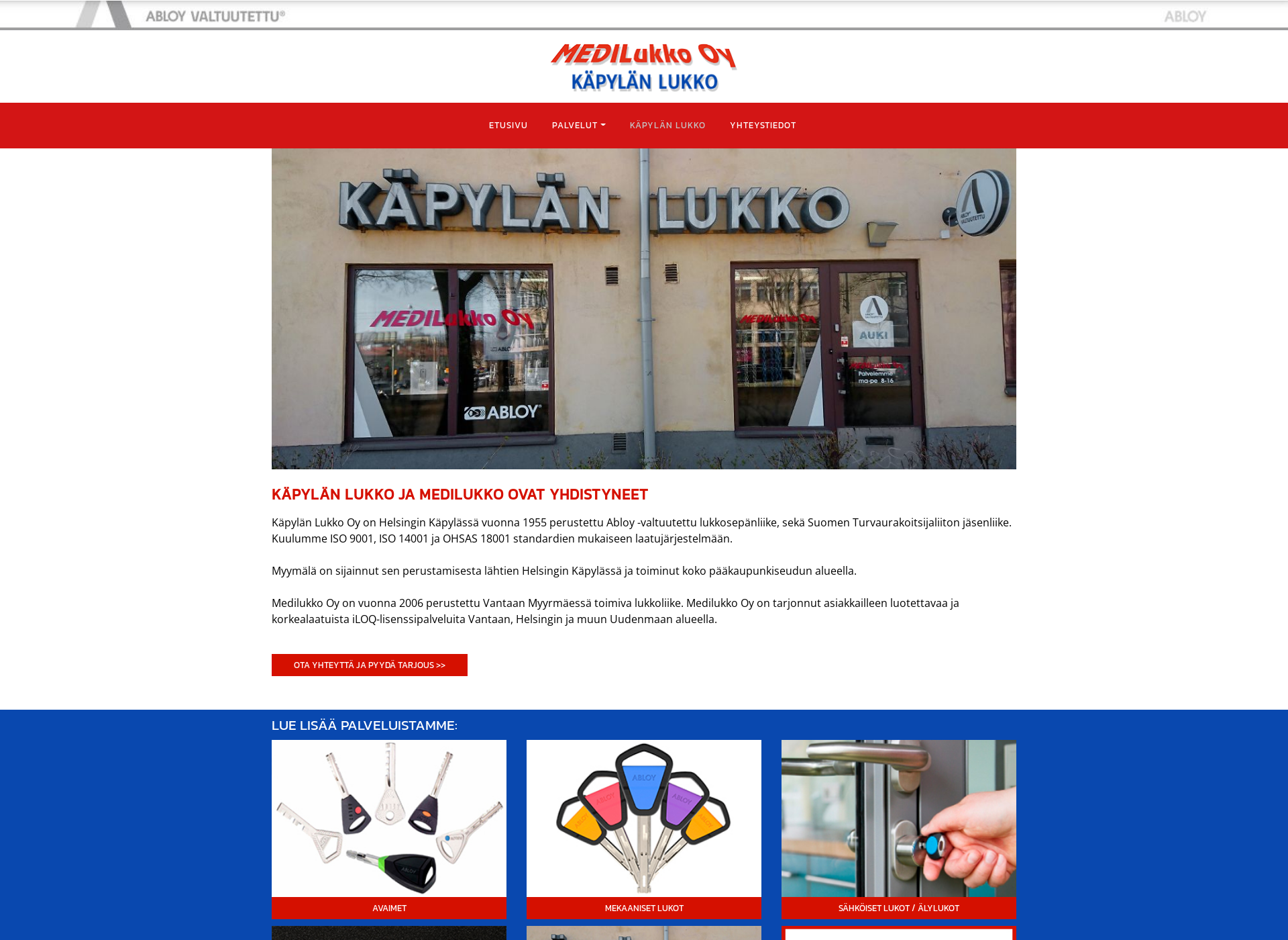 Screenshot for kapylanlukko.fi