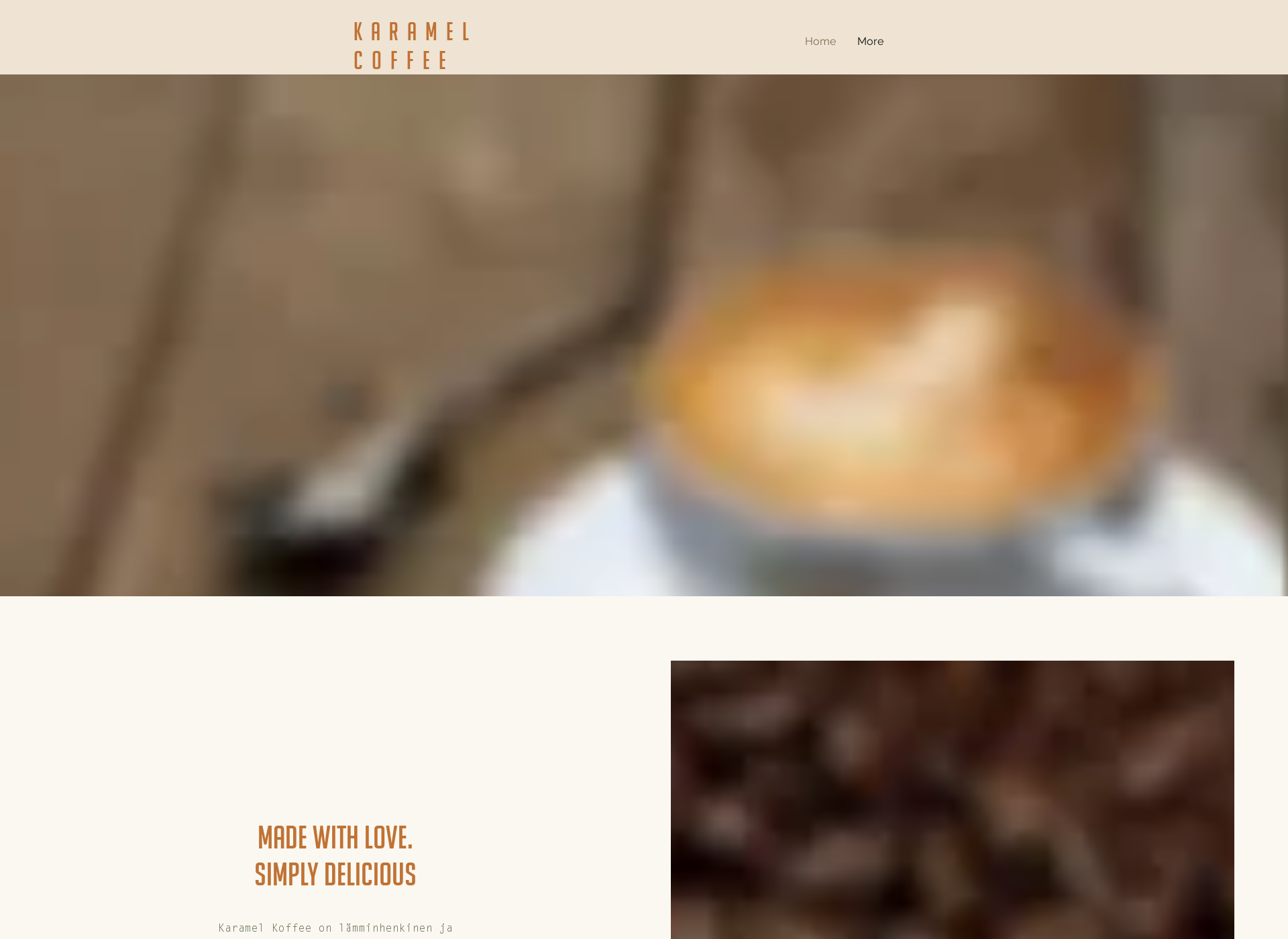 Skärmdump för karamelkoffee.fi