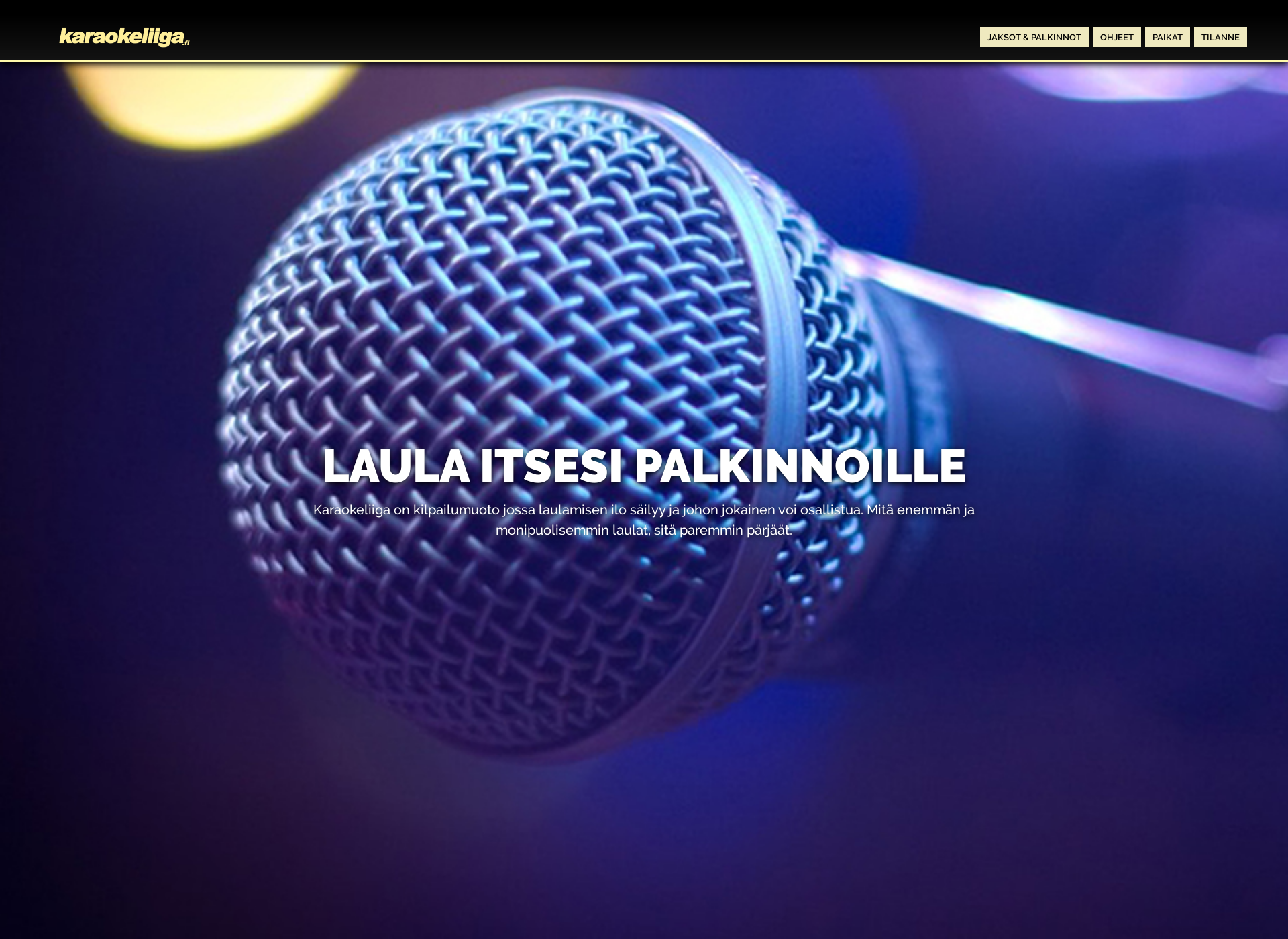 Screenshot for karaokeliiga.fi