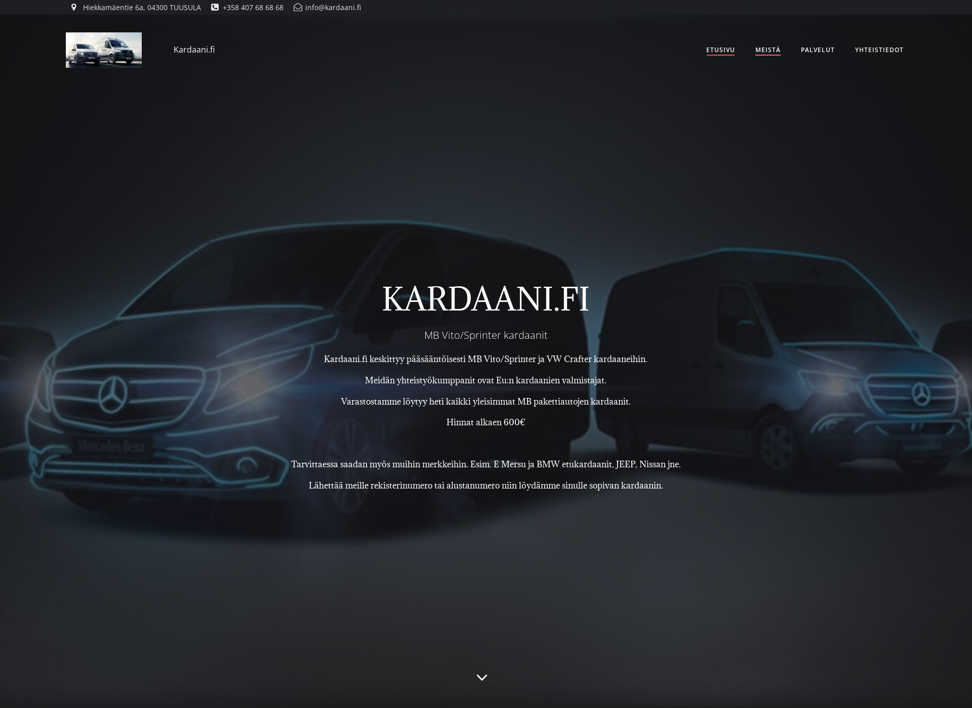 Screenshot for kardaani.fi