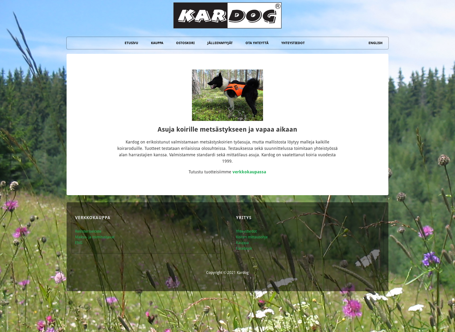 Screenshot for kardog.fi