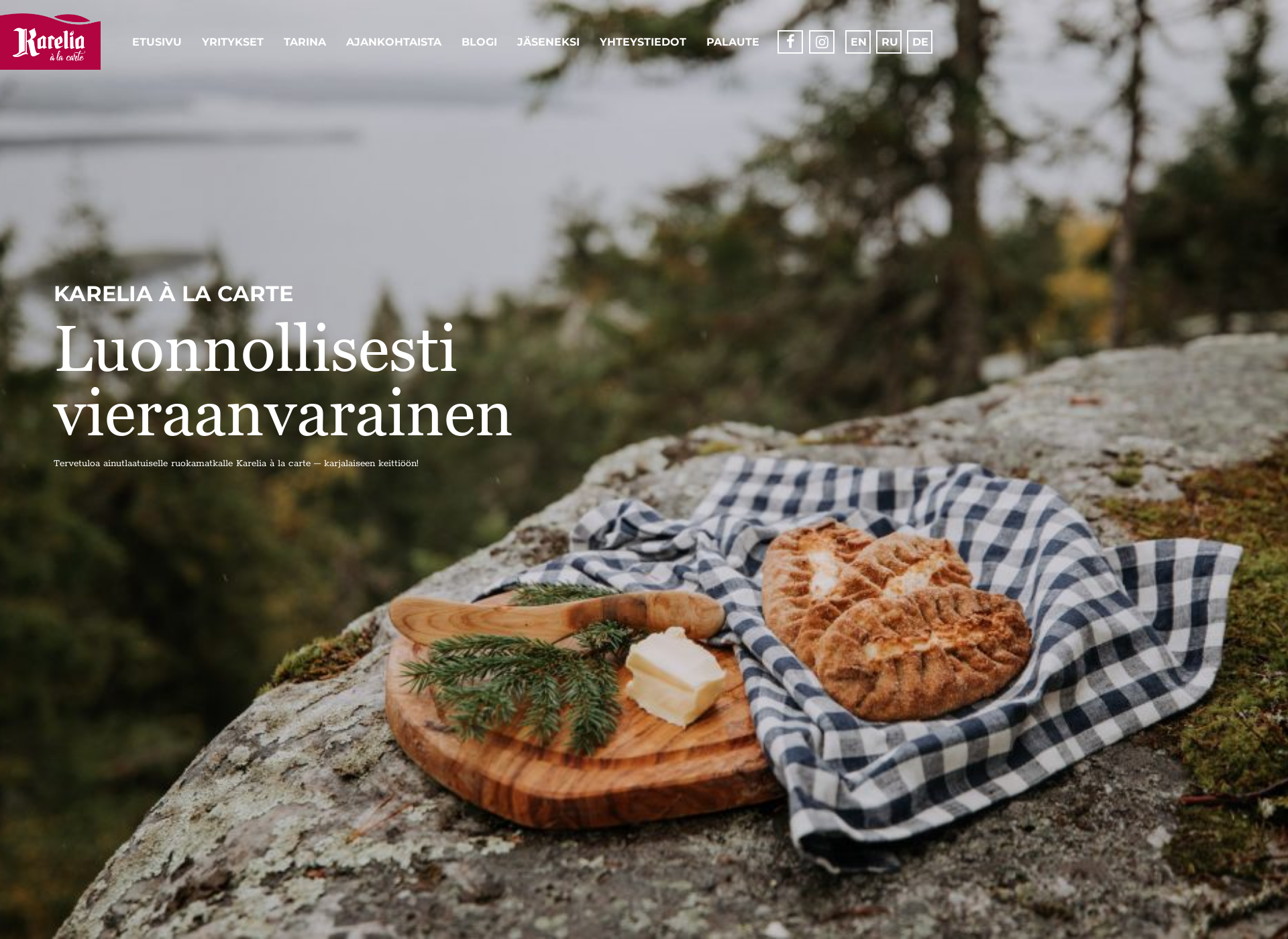 Screenshot for kareliaalacarte.fi