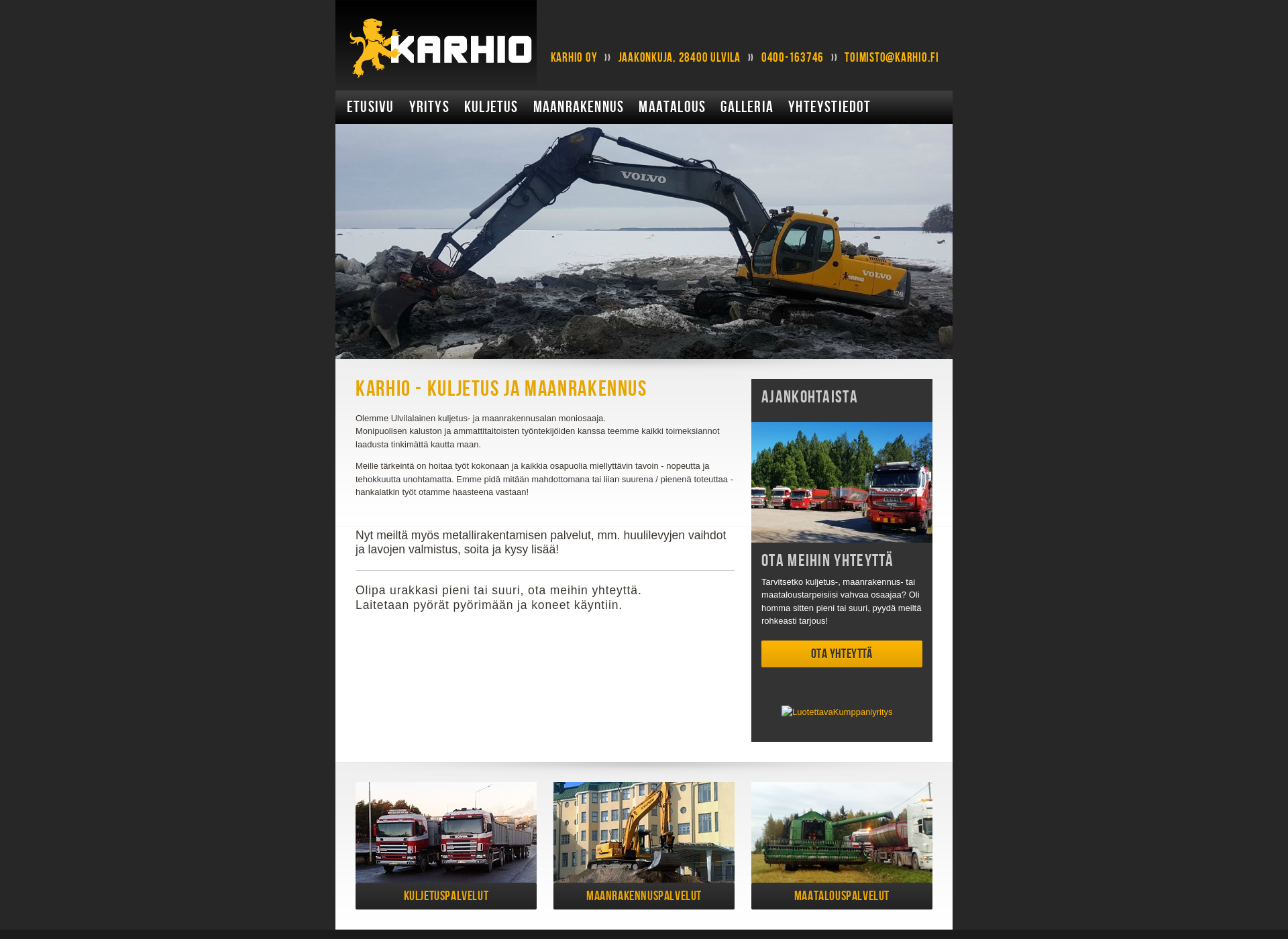 Screenshot for karhio.fi