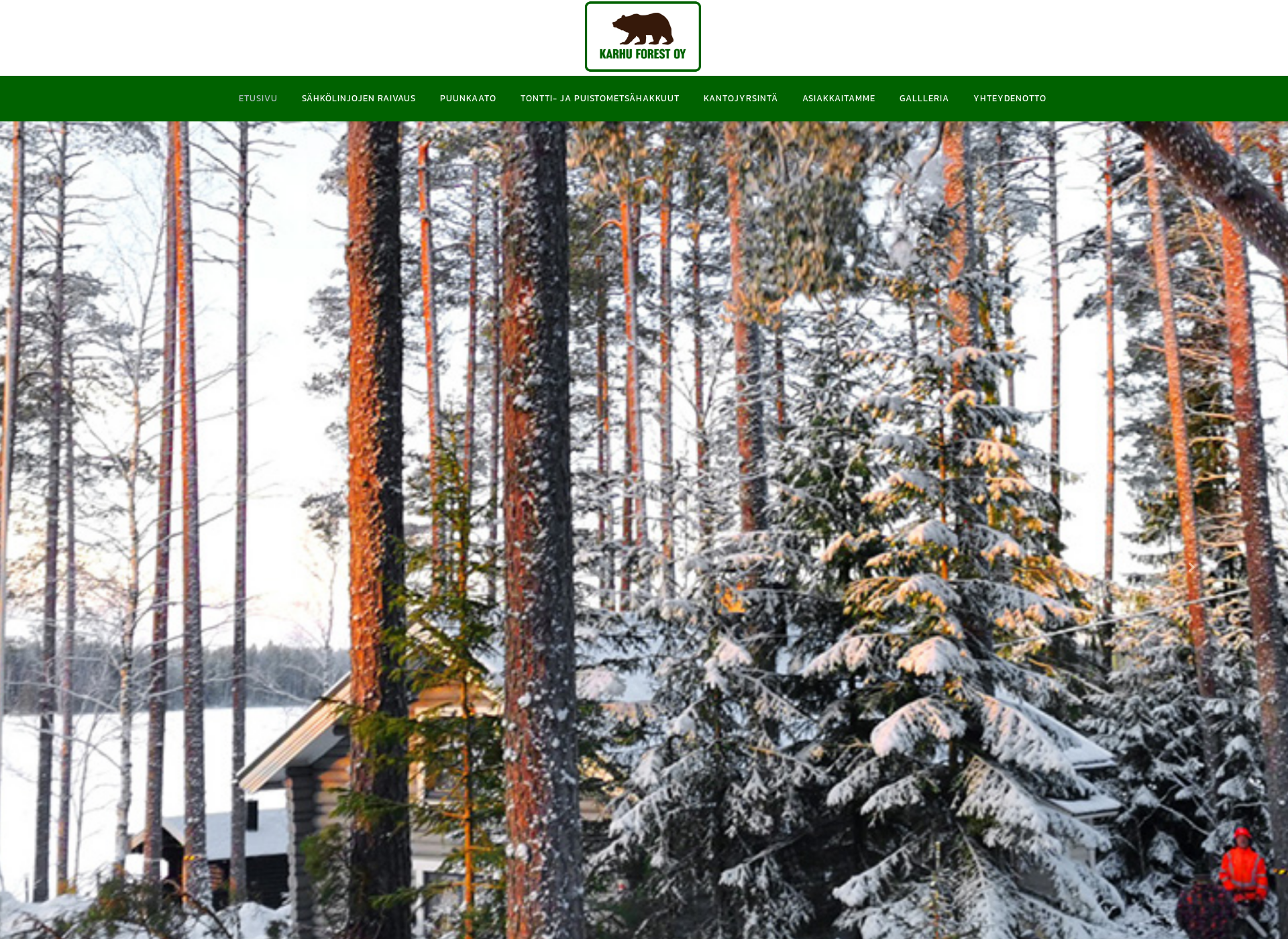 Screenshot for karhuforest.fi
