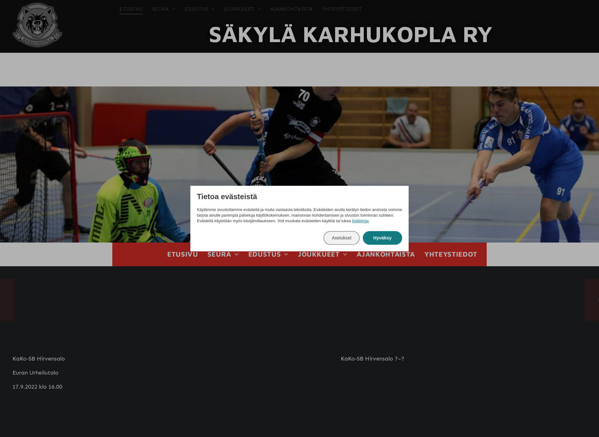 Screenshot for karhukoplasalibandy.fi