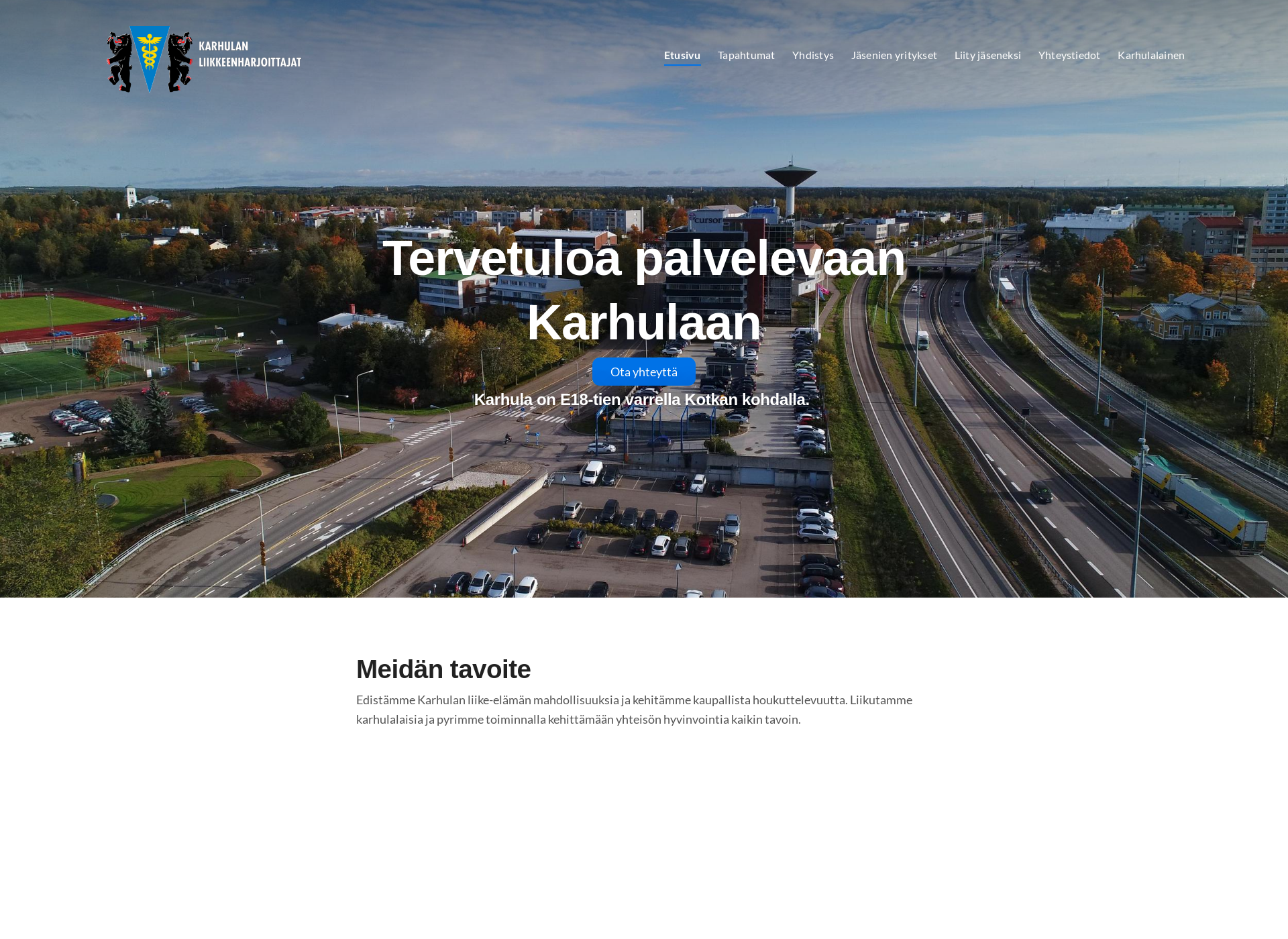 Screenshot for karhulanliikkeenharjoittajat.fi