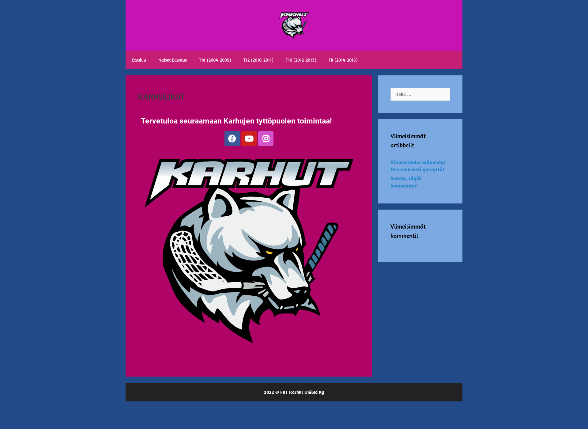 Screenshot for karhulikat.fi