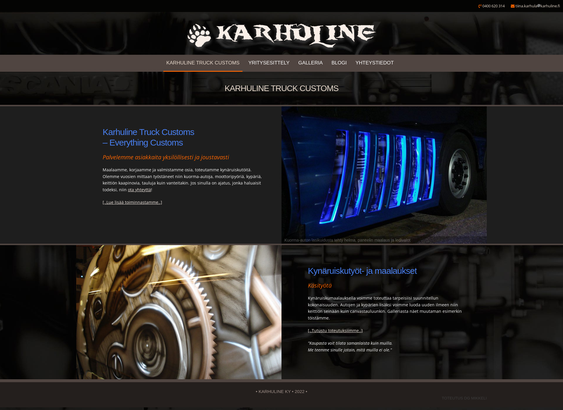 Screenshot for karhuline.fi