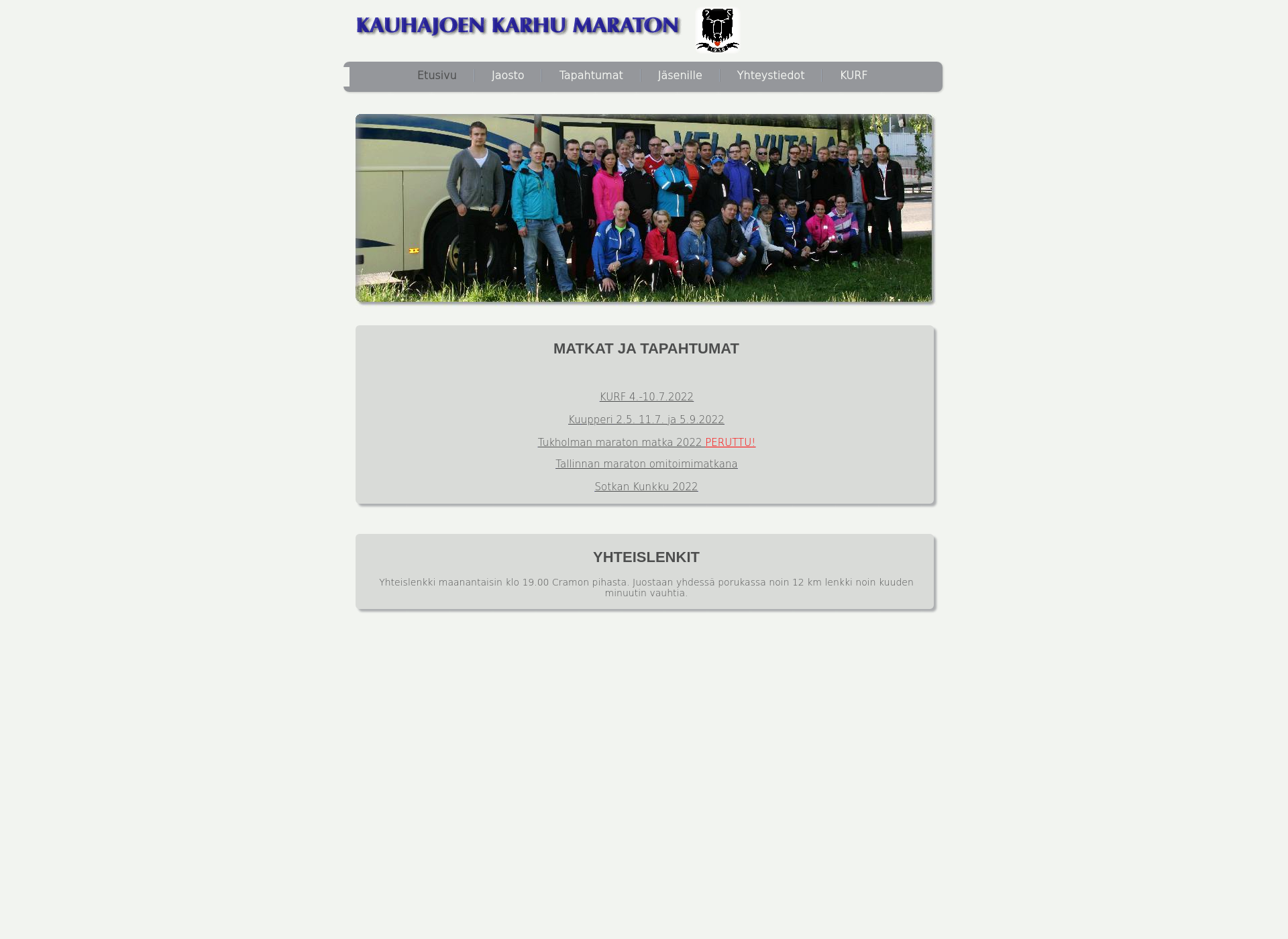Screenshot for karhumaraton.fi