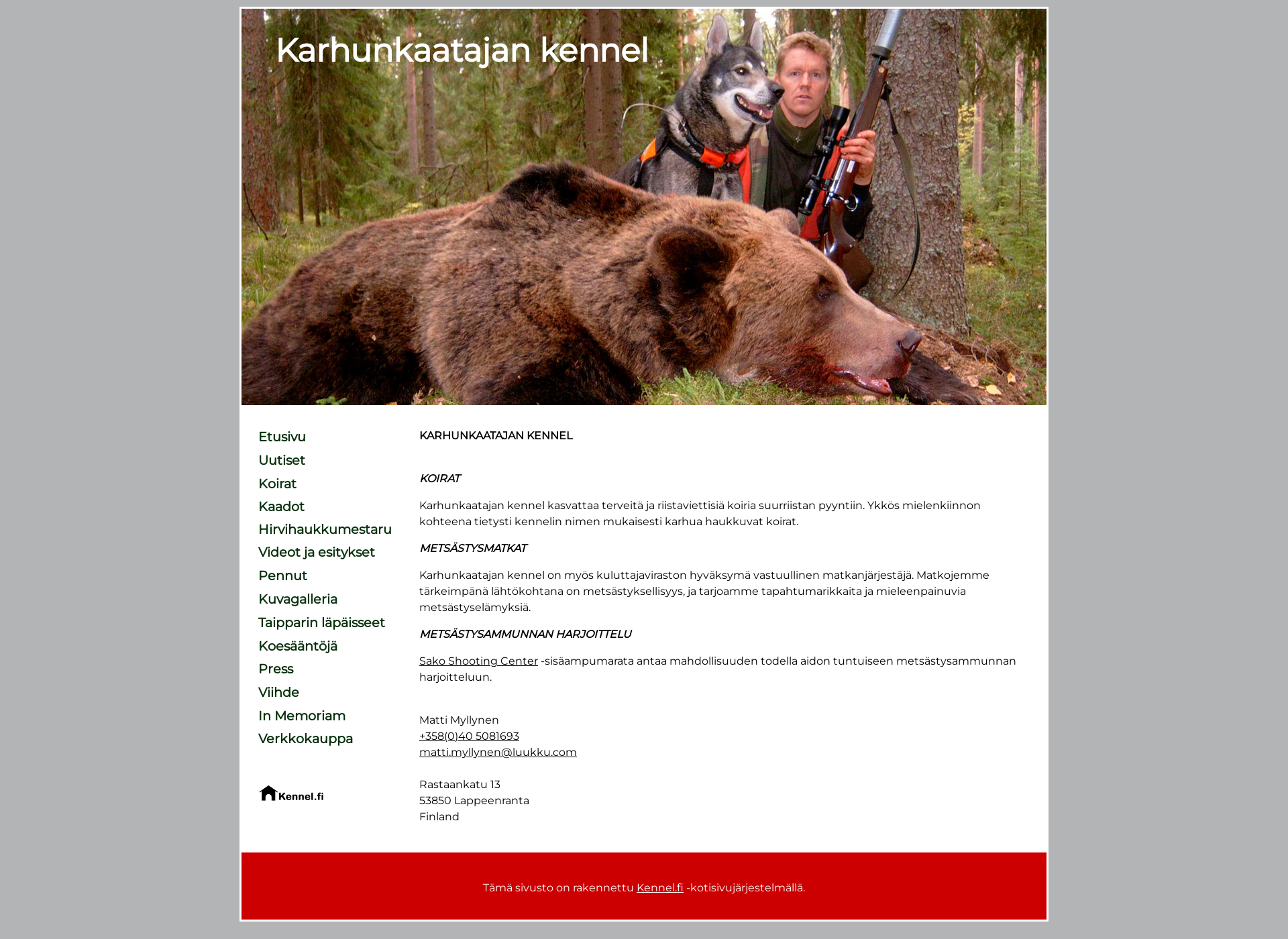 Skärmdump för karhunkaatajan.com