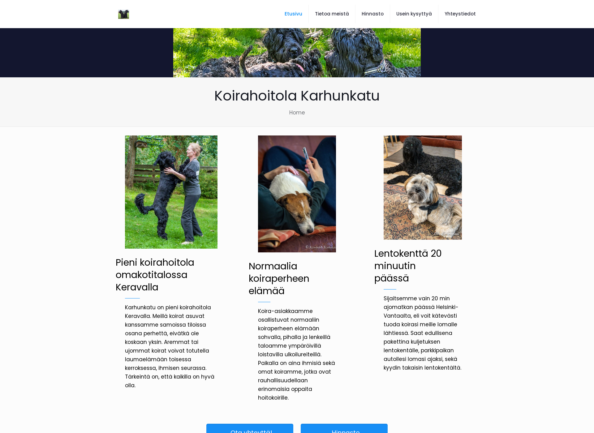 Skärmdump för karhunkatu.fi