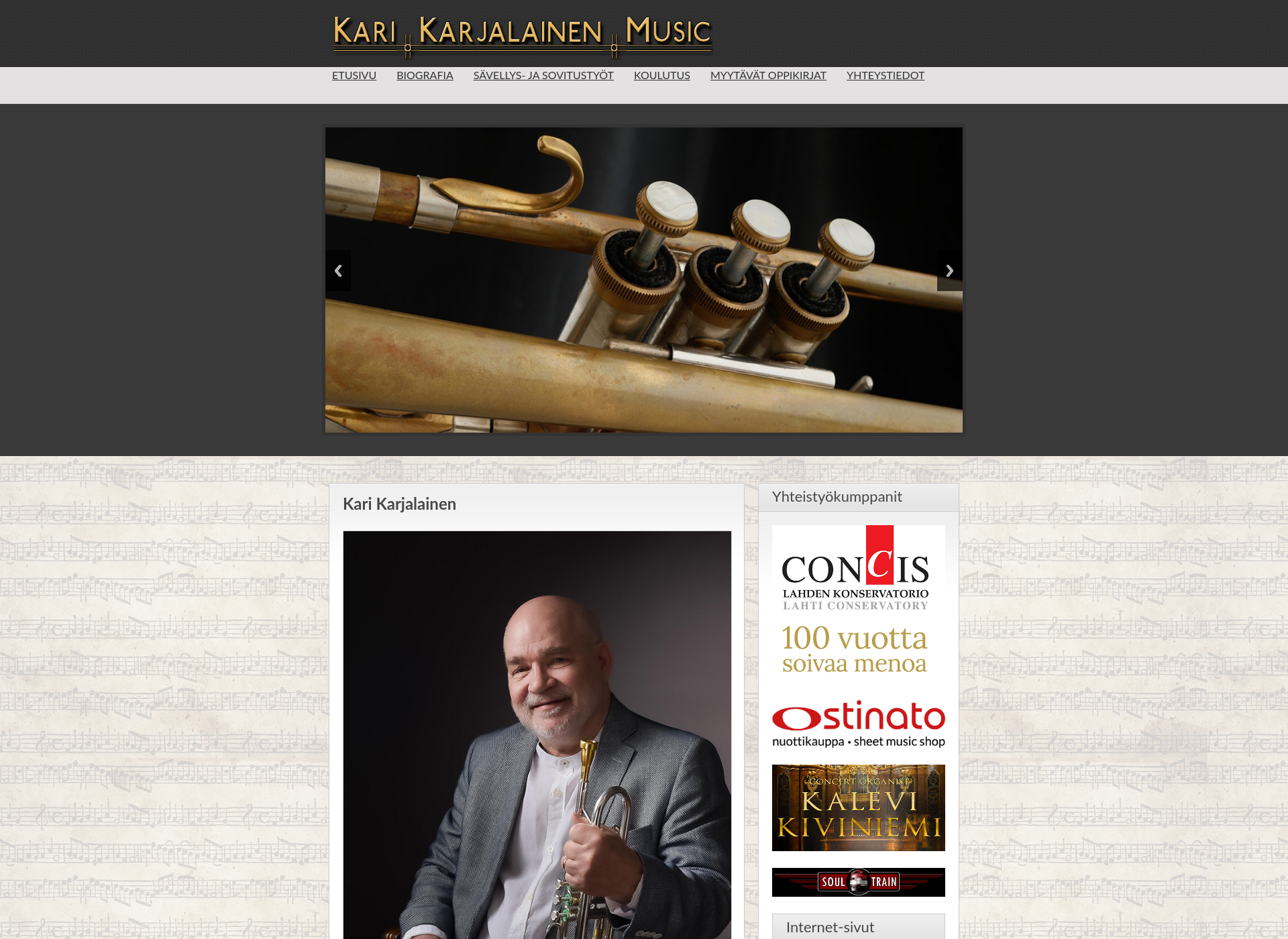 Screenshot for karikarjalainen-music.fi