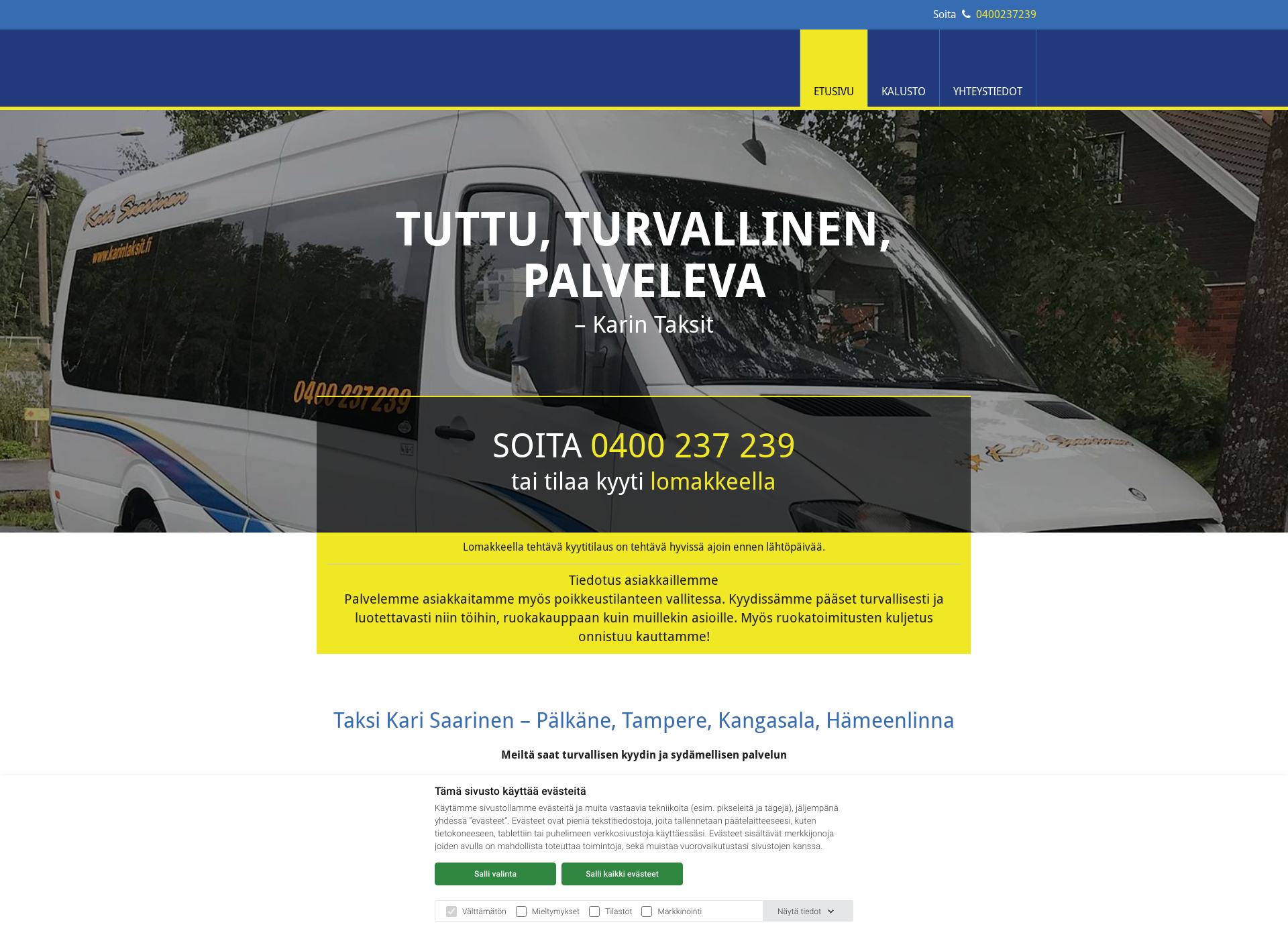 Skärmdump för karintaksit.fi