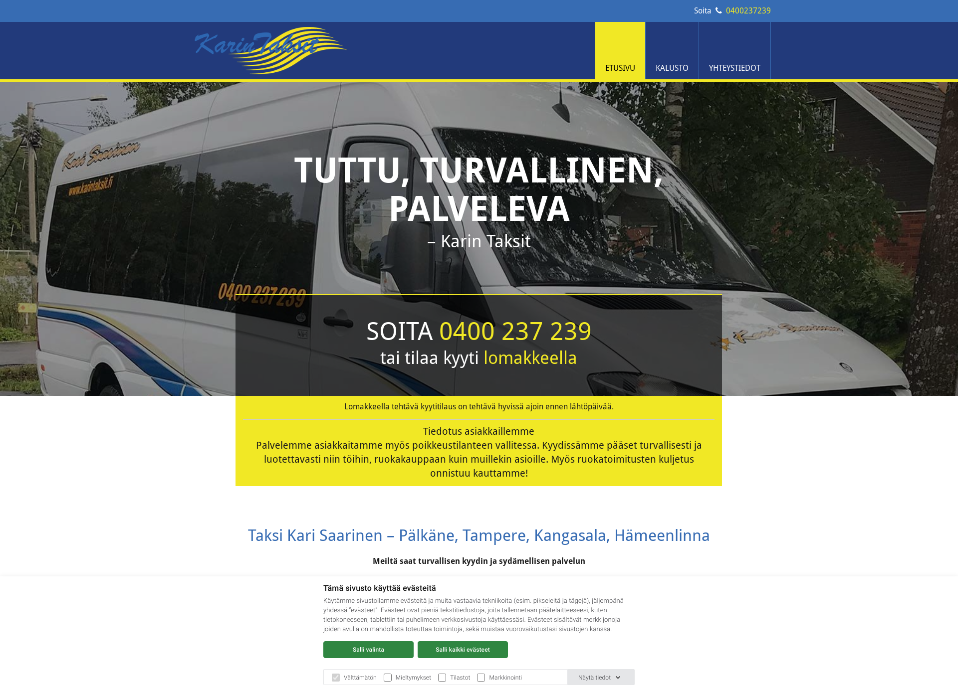 Screenshot for karintilataksit.fi