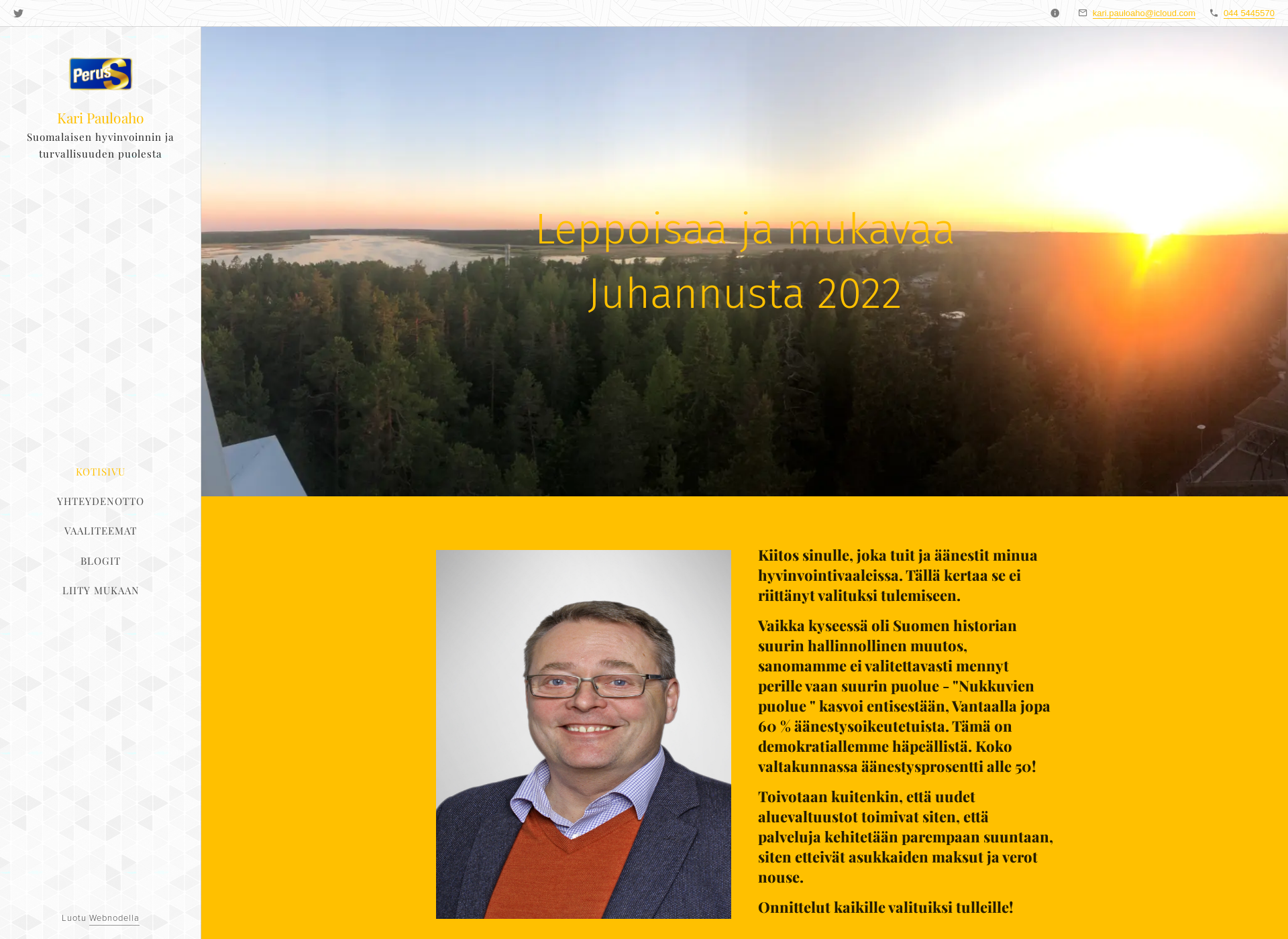 Skärmdump för karipauloaho.fi