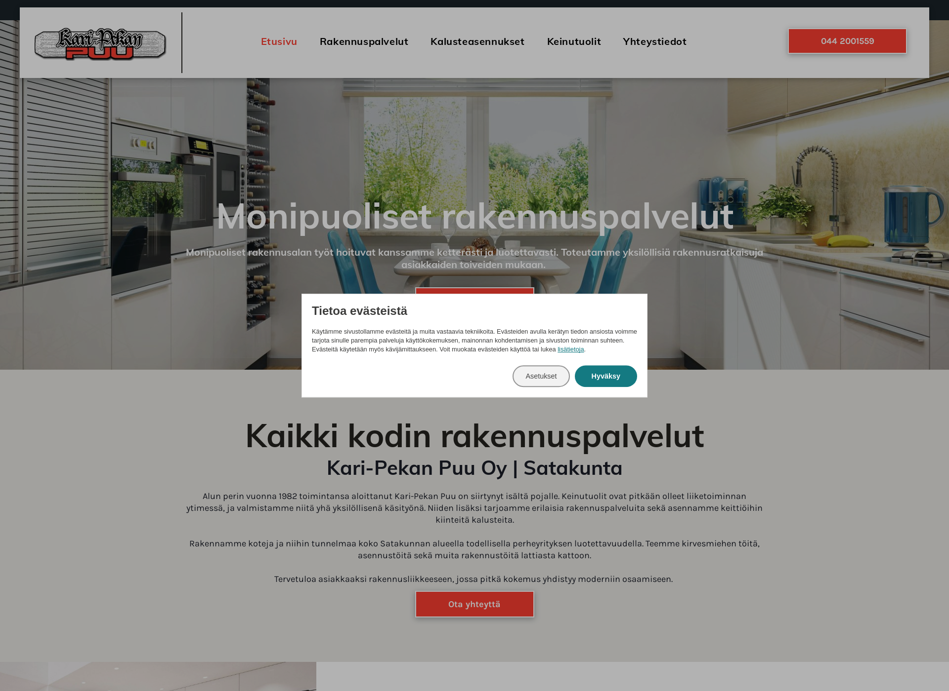 Screenshot for karipekanpuu.fi